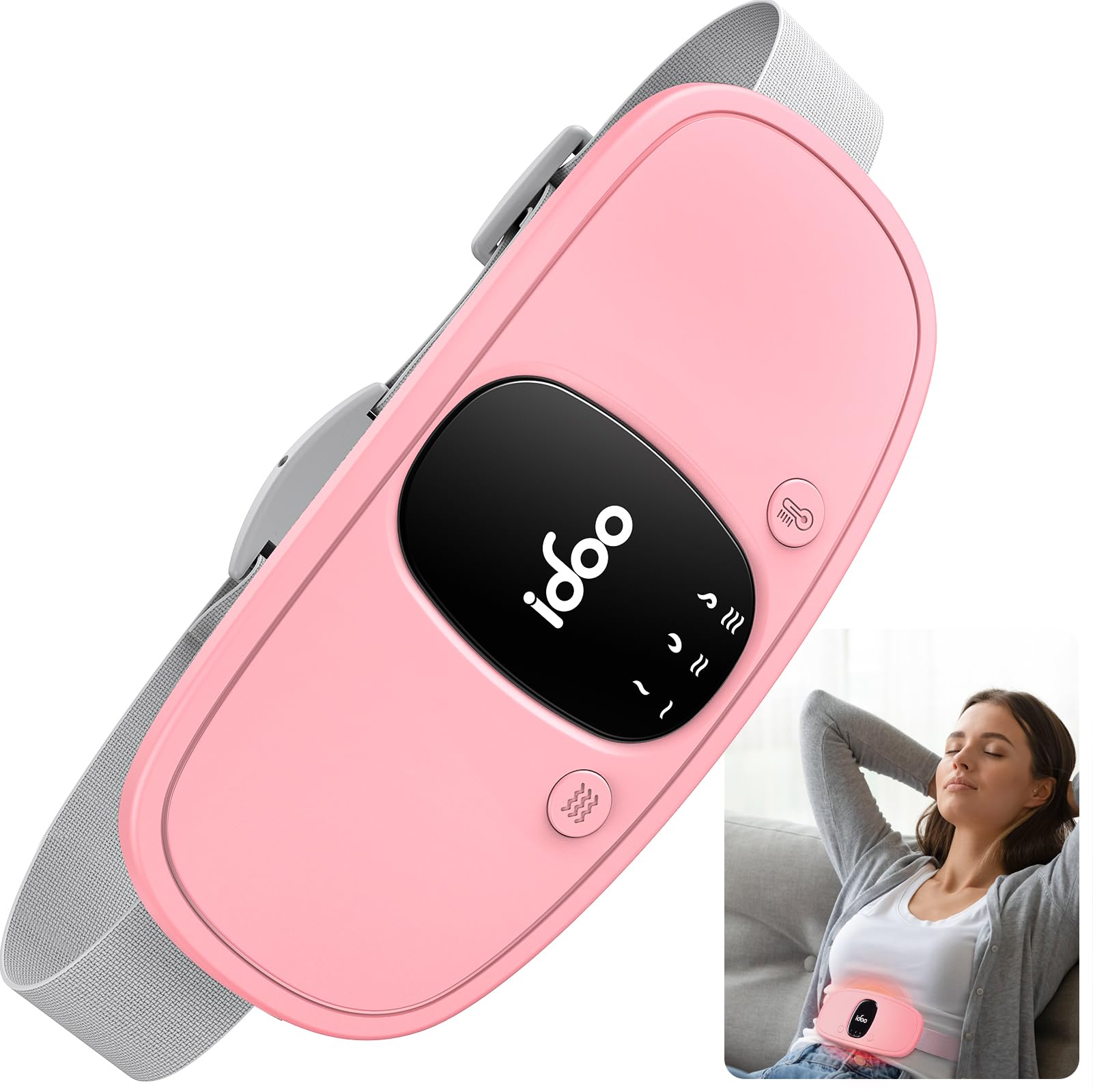 FSA HSA Eligible Portable Cordless Menstrual Heating Pad, iDOO Period Heating Pads iDOO uk supplements
