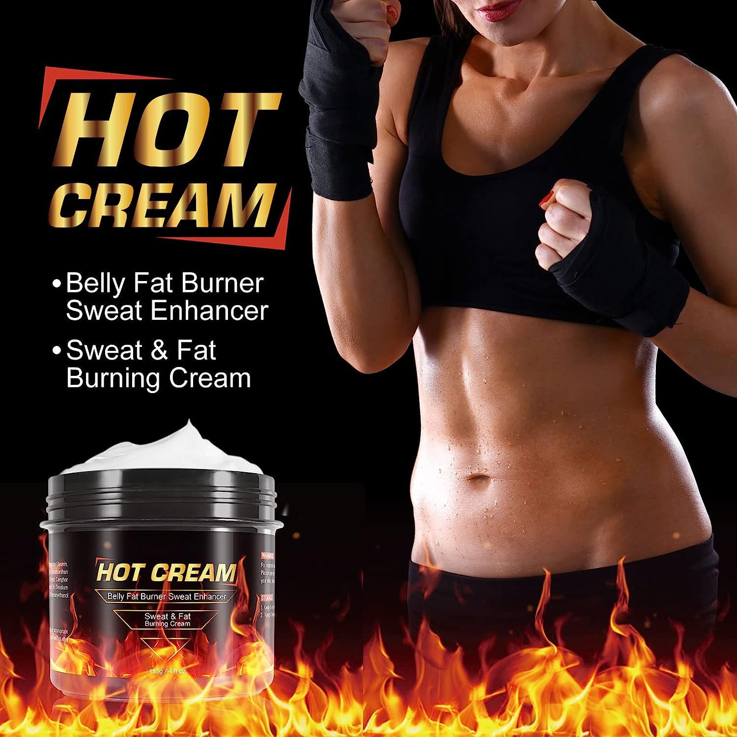 REBODUM Hot Sweat Cream, Fat Burning Cream for Belly Natural Weight Loss Cream Weight Loss REBODUM uk supplements