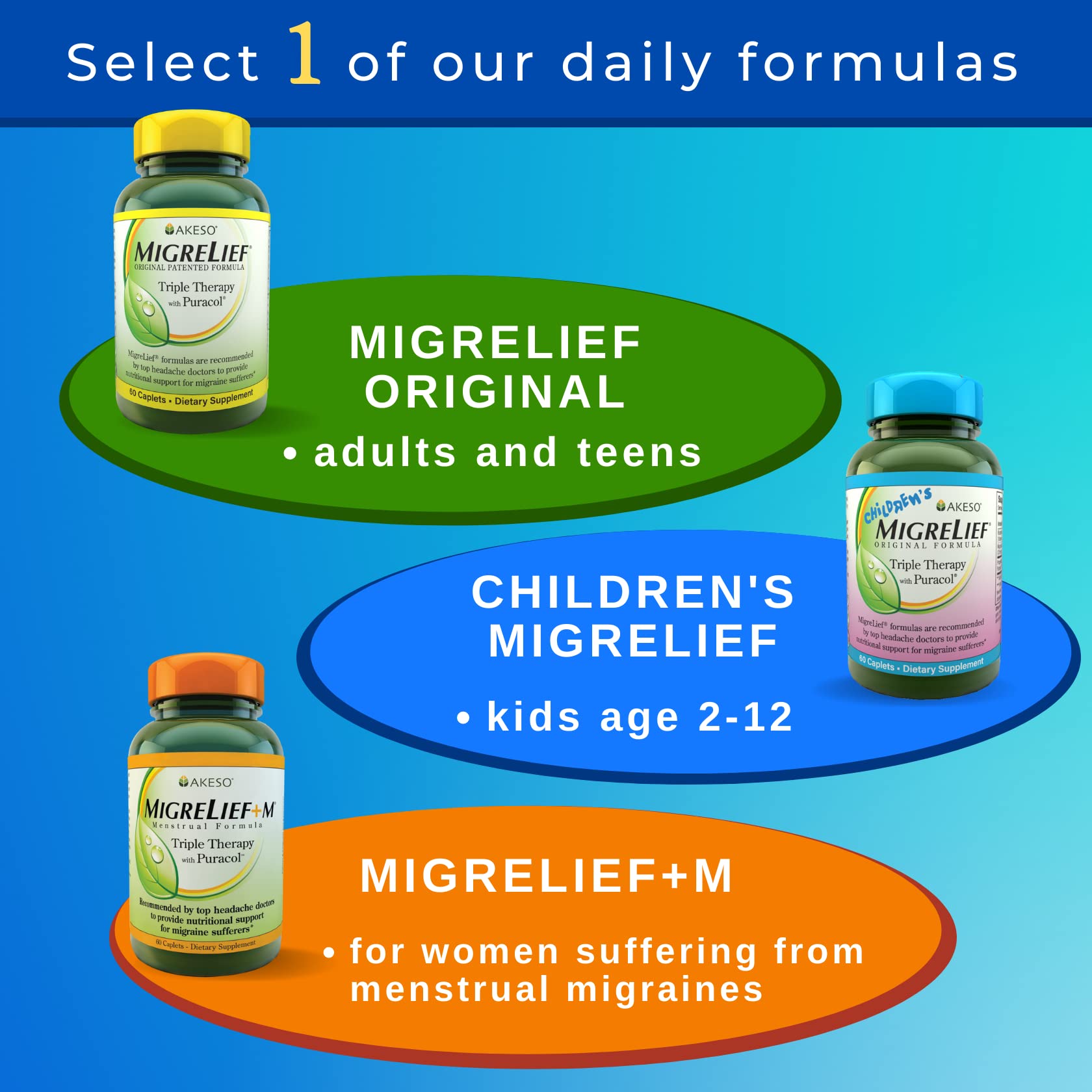 MigreLief-Now Fast-Acting Formula, As-Needed Nutritional Support for Migraine and Headache Sufferers - 60 Vegetarian Capsules MigreLief uk supplements
