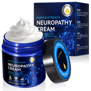 Neuropathy Cream for Feet, Legs & Hands – Lightweight, Plant-Based Formula with Cooling Comfort, 4 oz CFXYHNOX uk supplements