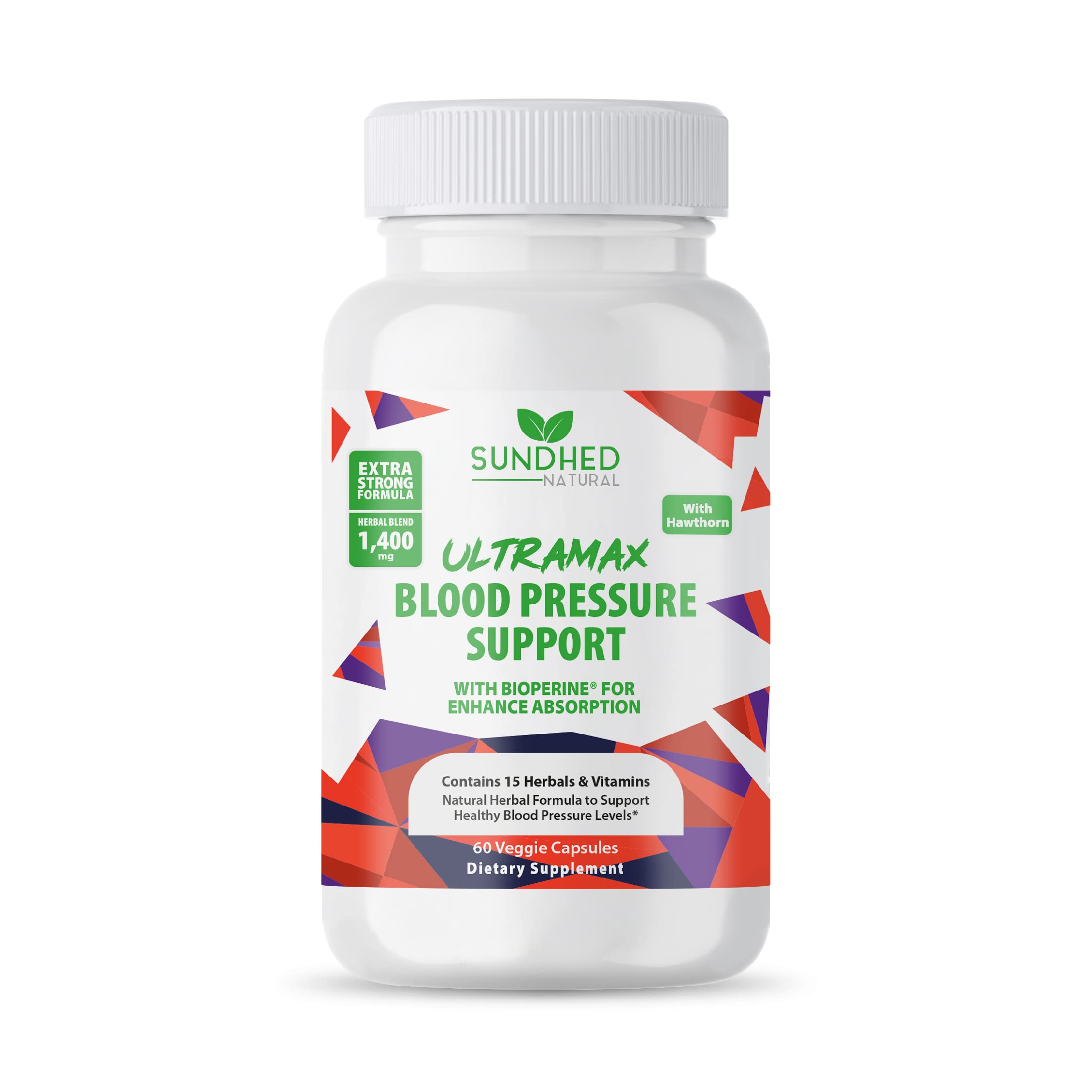 Sundhed Natrual UltraMax Blood Pressure with Bioperine for Enhanced Absorption Sundhed Natural uk supplements