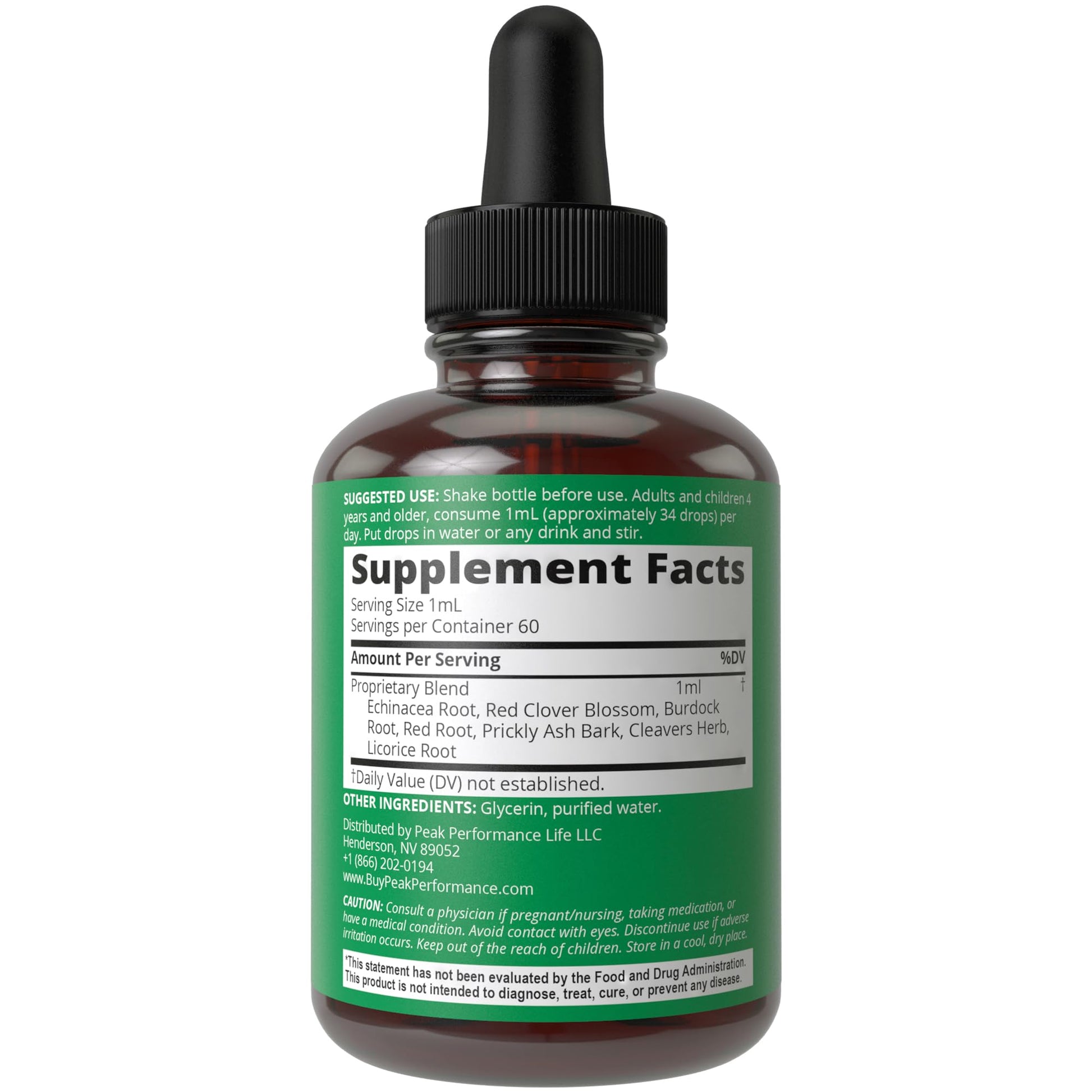 Lymphatic Drainage Drops. Sugar Free 7-in-1 Lymph Detox And Cleanse Support Peak Performance uk supplements
