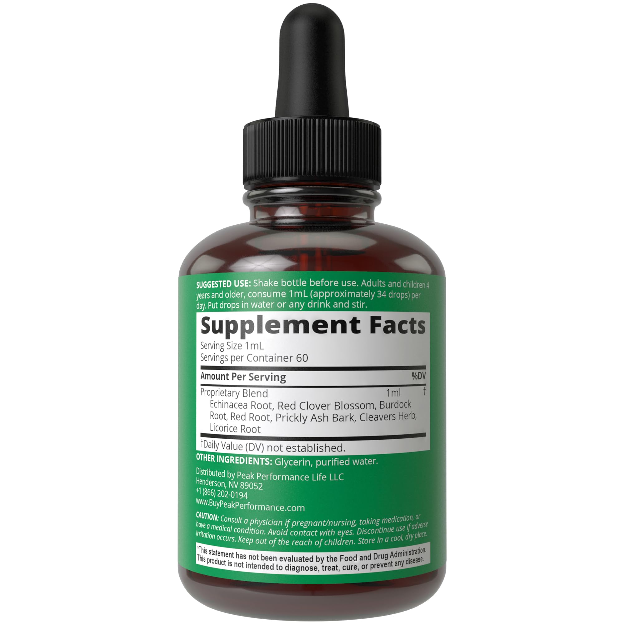 Lymphatic Drainage Drops. Sugar Free 7-in-1 Lymph Detox And Cleanse Support Peak Performance uk supplements