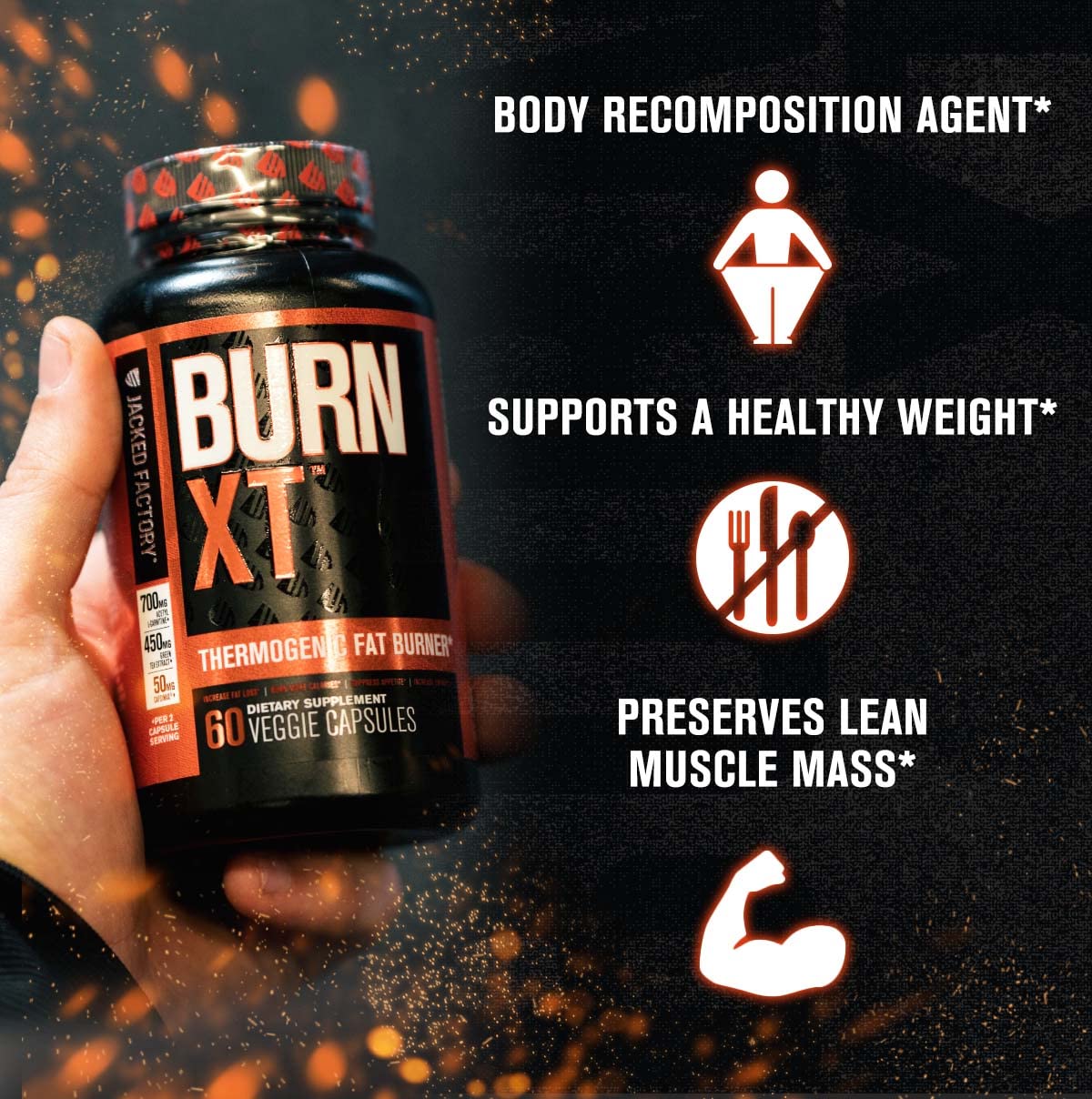 Jacked Factory Burn XT Thermogenic Fat Burner & Lean PM Nighttime Jacked Factory uk supplements
