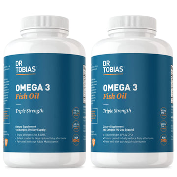Dr. Tobias Omega 3 Fish Oil, 800 mg EPA 600 mg DHA Omega 3 Supplement for Heart Dr. Tobias uk supplements