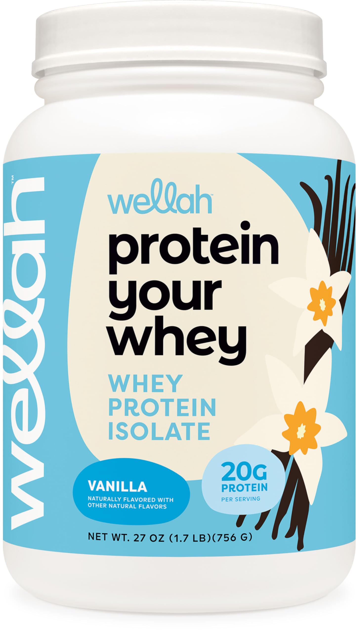 Wellah Your Whey (30 Servings, Vanilla) - Whey Protein Isolate Protein Wellah uk supplements