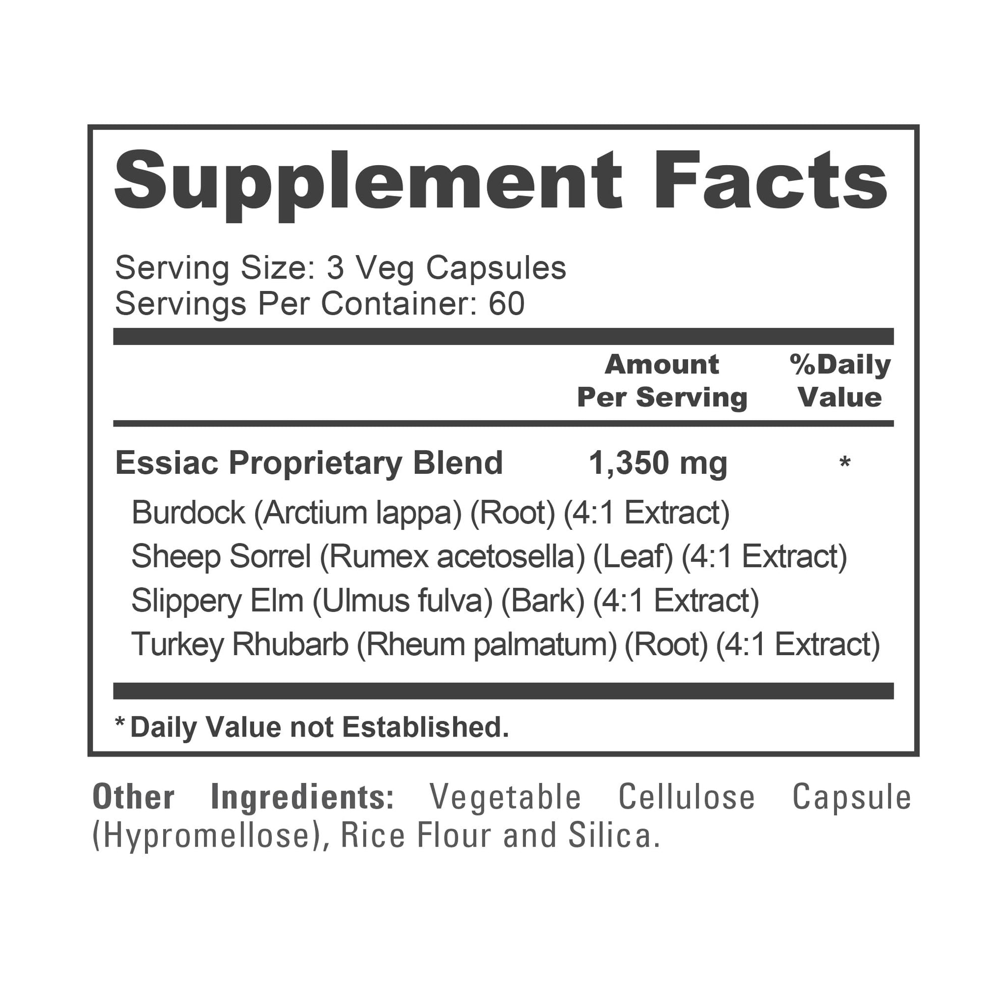 NusaPure Essiac Tea 1350 mg 180 Veggie Caps (Vegetarian, Non-GMO) NusaPure uk supplements