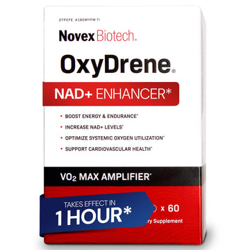 Novex Biotech Oxydrene NAD+ Enhancer - Natural Supplement Promoting Metabolism and Cardiovascular Support for Men and Women - (60 Capsules) Novex Biotech uk supplements