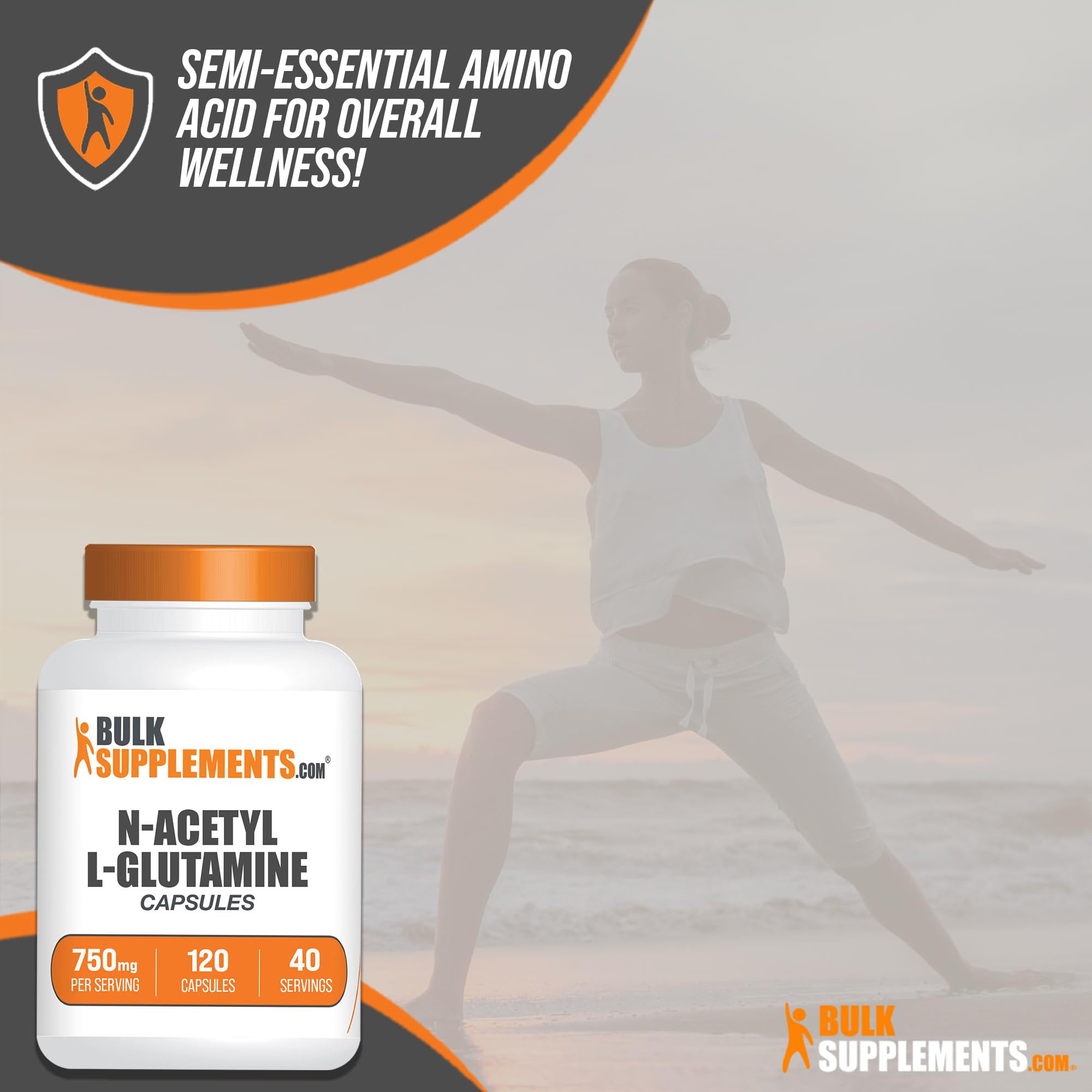 BULKSUPPLEMENTS.COM N-Acetyl L-Glutamine Capsules - Glutamine Supplement BULKSUPPLEMENTS.COM uk supplements