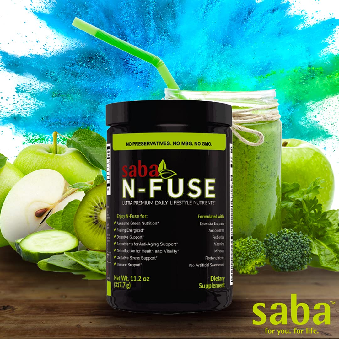 Saba N-Fuse-Whole Food Daily Nutrition,-Phytonutrients, Pre and Probiotics, Enzymes Saba uk supplements