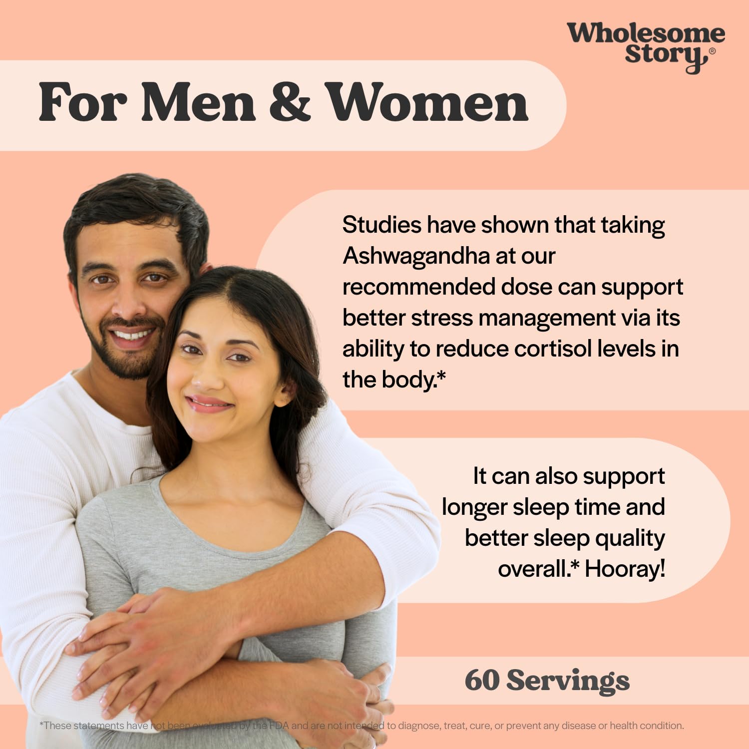 Vegan KSM 66 Ashwagandha Capsules| High Potency 5% Withanolides | Ashwagandha Root Extract Supplements | Ashwagandha 300mg | Stress Management & Well Being Support | 60 Ashwaganda Pills Wholesome Story uk supplements