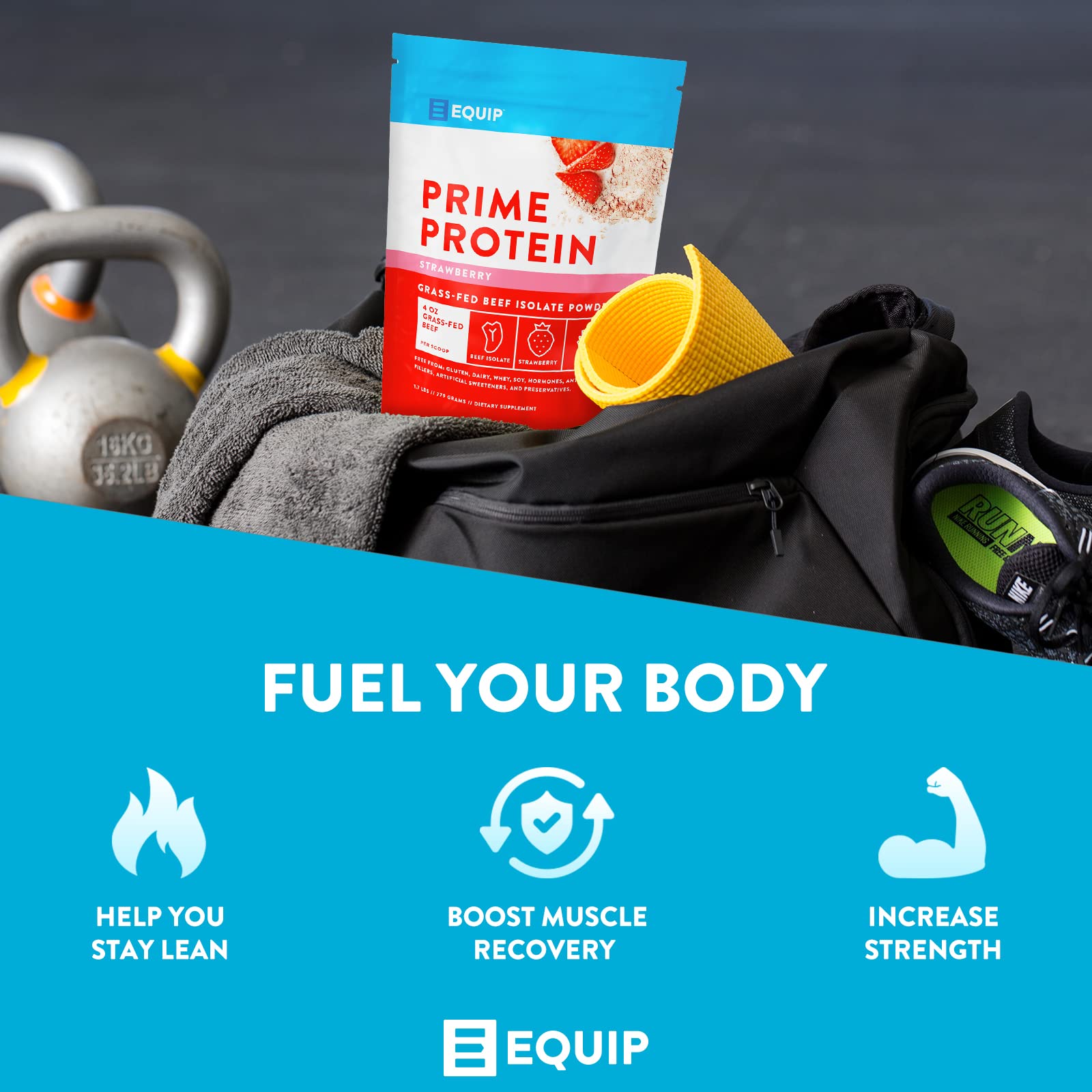 Equip Foods Prime Protein - Grass-Fed Beef Protein Powder Isolate -Paleo and Keto Equip uk supplements