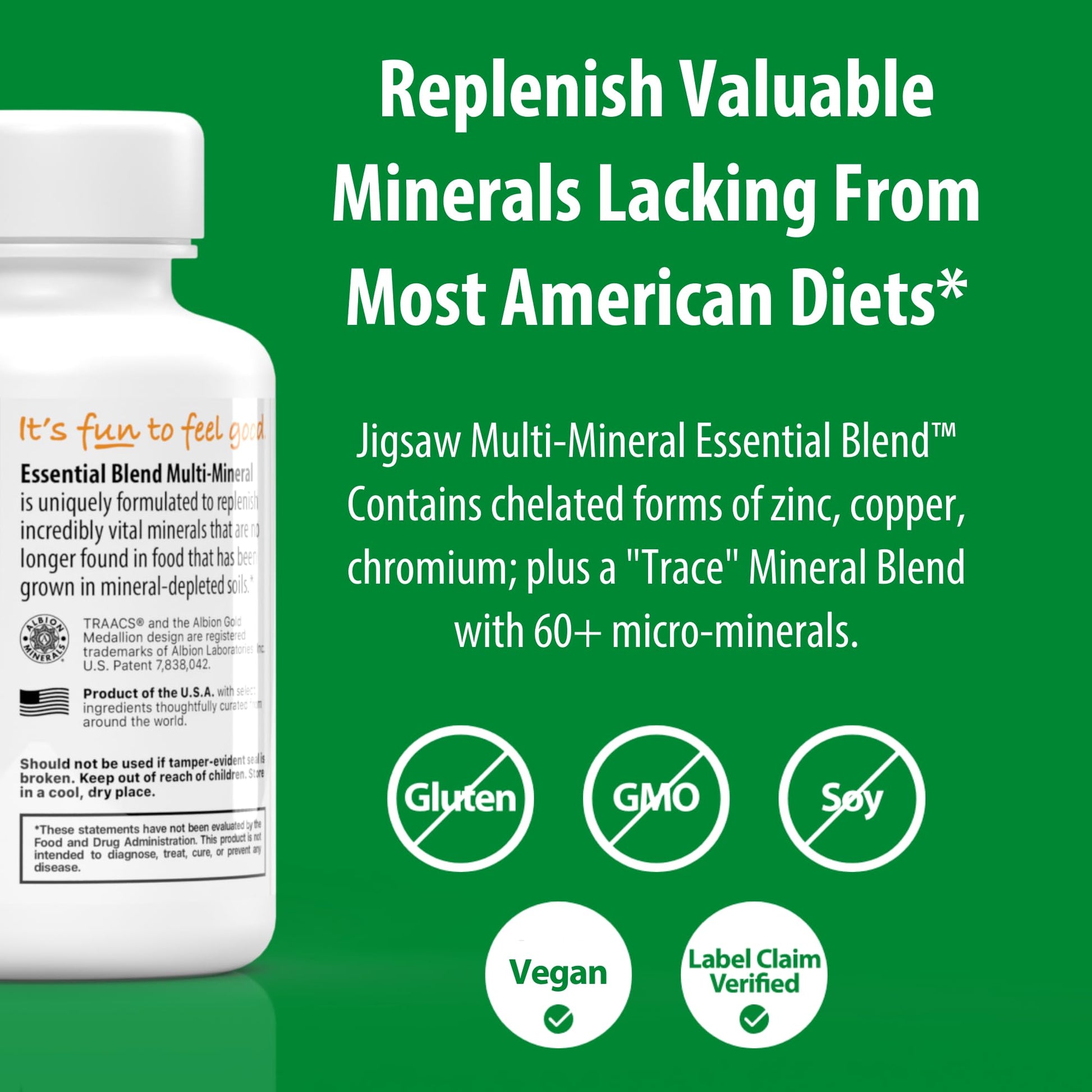 Jigsaw Health Multi-Mineral Essential Blend | 90 Capsules | 90 Servings Jigsaw Health uk supplements