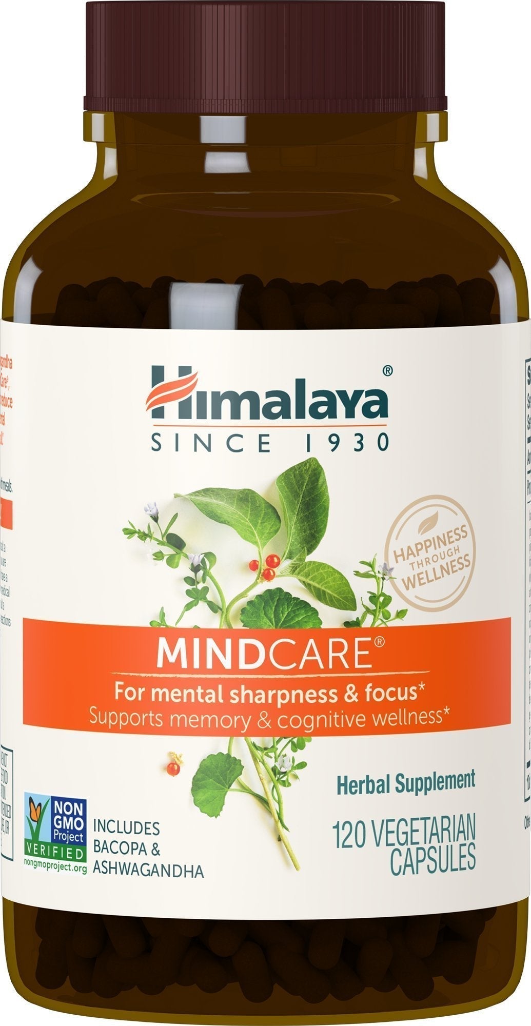 Himalaya MindCare, Nootropic Brain Supplement Booster for Mental Sharpness, Focus, Memory, and Cognitive Wellness, 1170 mg, 120 Capsules, 1 Month Supply Himalaya uk supplements