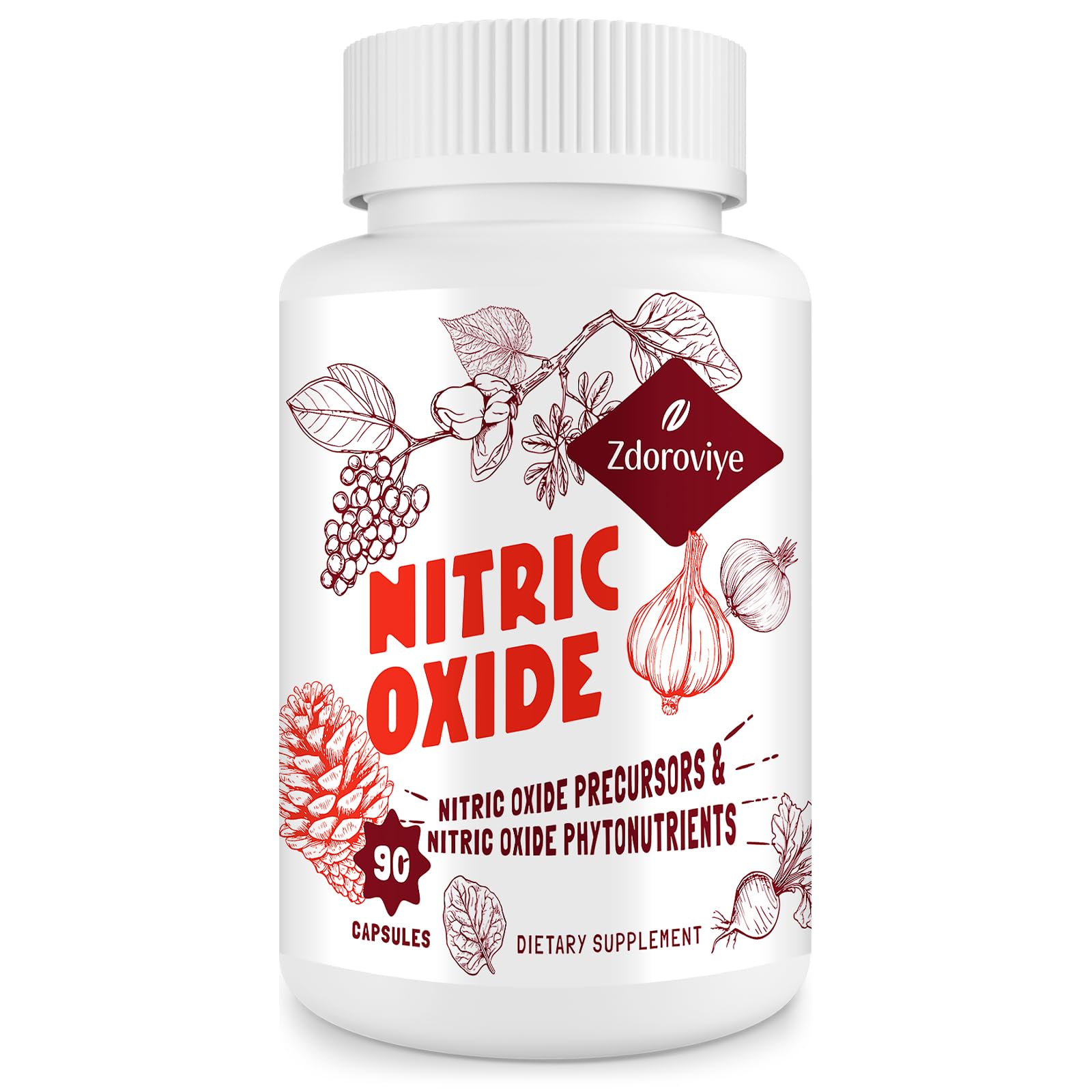 Zdoroviye Nitric Oxide Supplement for Men, 90 Capsules (2 Pack) Zdoroviye uk supplements