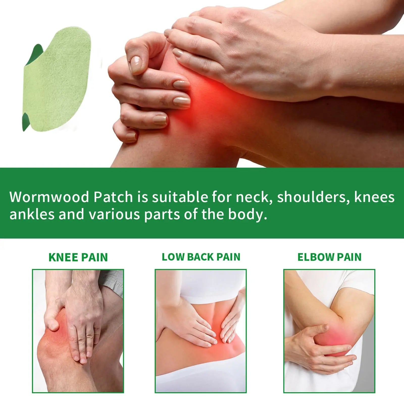 Leytearoo Knee Paches, 48PCS Herbal Knee Patch,Pain Relief Patches,One Pair Knee Sleeves,Long Lasting Relief of Joint Leytearoo uk supplements