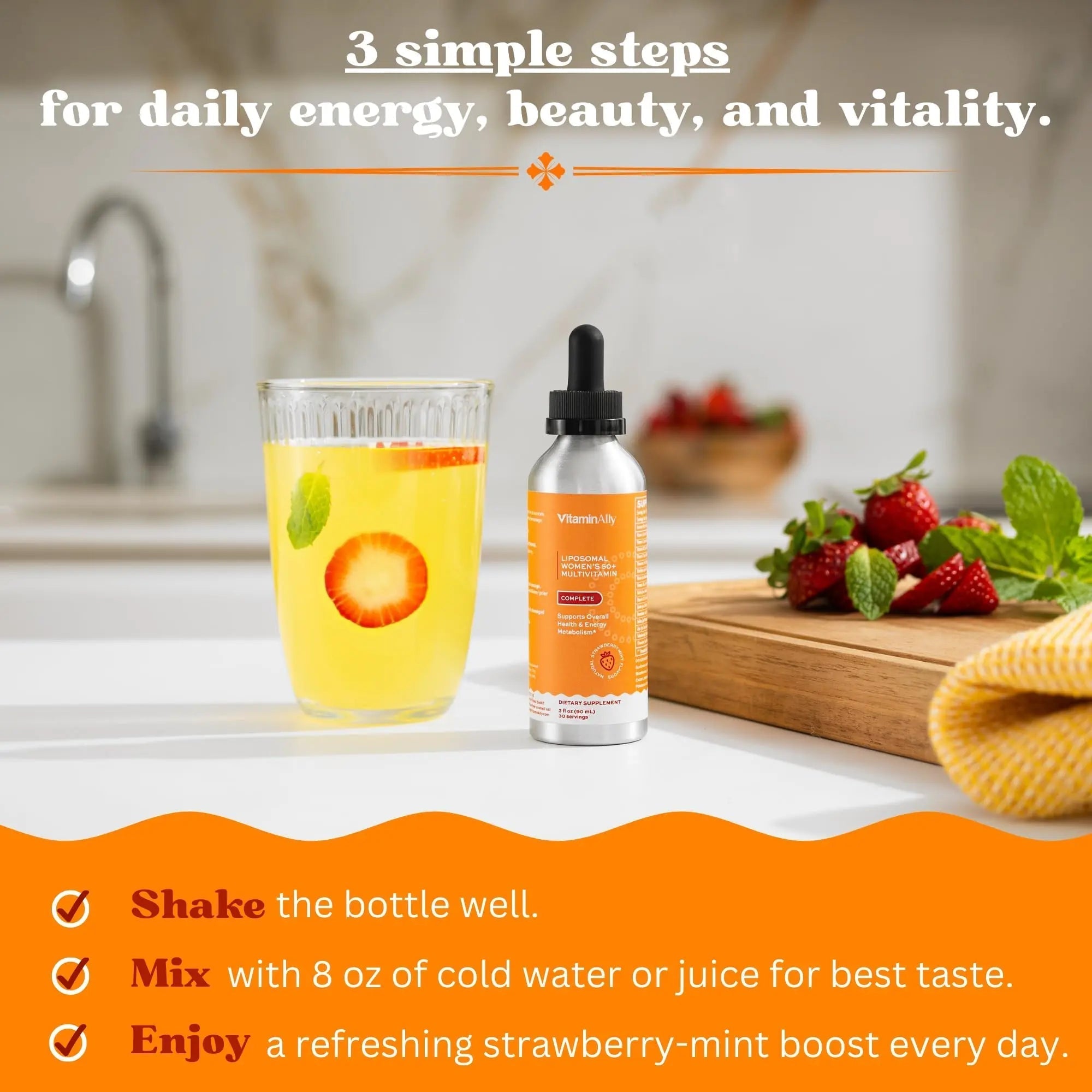 Vitaminally Women’s 50+ Liposomal Liquid Multivitamin – 16 Essential Vitamins & Minerals for Energy, Bone & Immune Support Vitaminally uk supplements