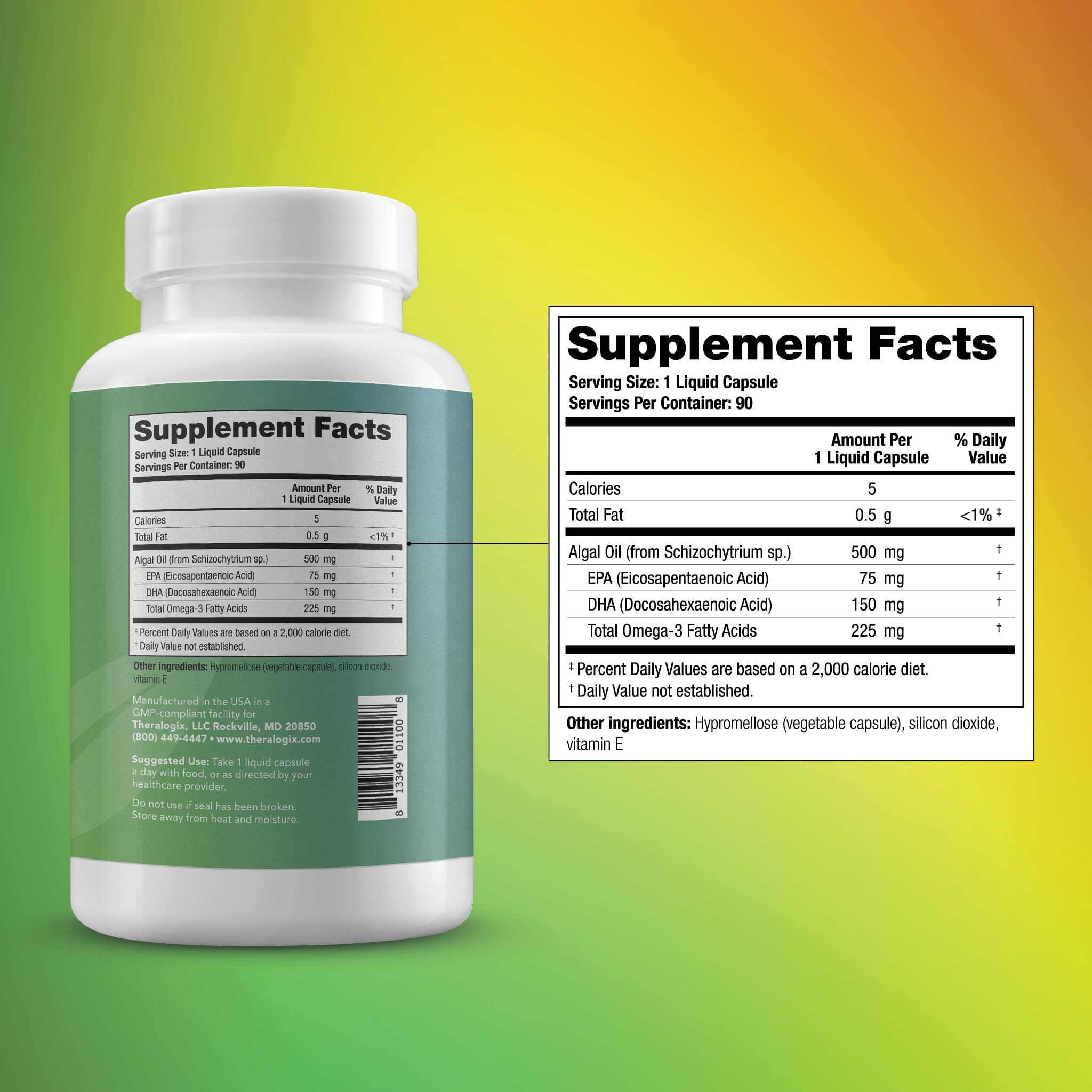 Theralogix PhytoLife Omega - 90-Day Supply - Vegan Algae Omega-3 Supplement Theralogix uk supplements