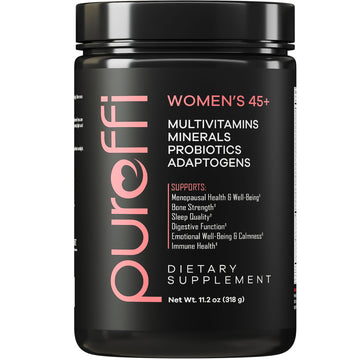 Pureffi Women’s 45+ All-in-One Multivitamin Powder, 33 Ingredients, Menopausal Well-Being Support, Probiotics for Digestive Support Pureffi uk supplements