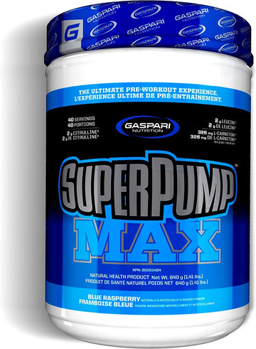 Gaspari Nutrition SuperPump Max Blue Raspberry Ice - 1.41 lbs Gaspari Nutrition uk supplements