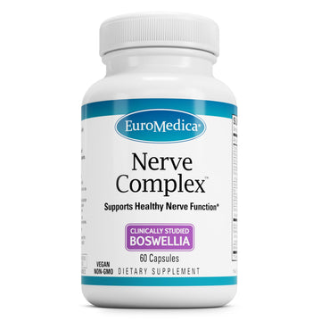 EuroMedica Nerve Complex - Herbal Supplement with Bioactive Vitamin B12 - Circulation & Nerve Health Support Supplement - Vegan Capsules with Boswellia Serrata - 60 Capsules EuroMedica uk supplements