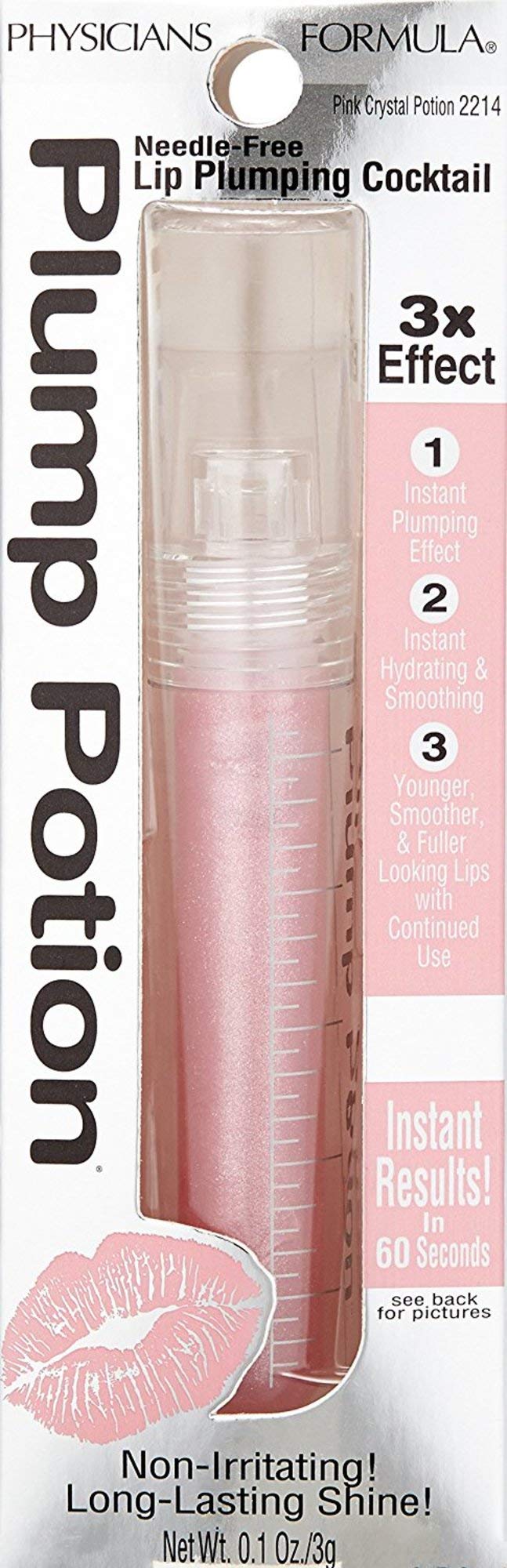 Physicians Formula Plump Potion™ Needle-Free Lip Plumping Cocktail Lip Gloss, Pink Crystal Potion, Hypoallergenic, Fragrance Free, Dermatologist Approved Physicians Formula uk supplements