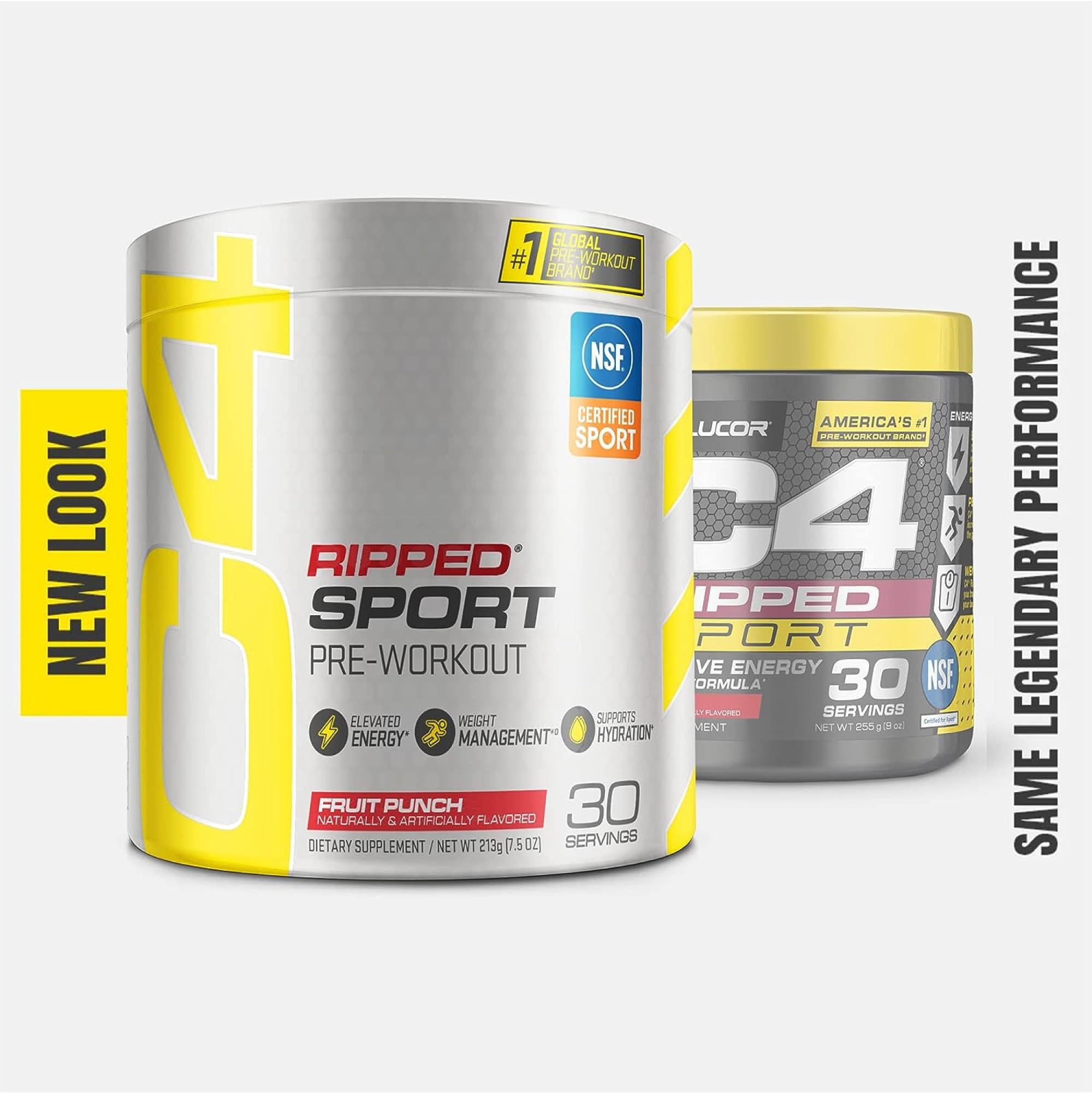 C4 Ripped Sport Pre Workout Powder Fruit Punch - NSF Certified for Sport + Sugar Free Cellucor uk supplements