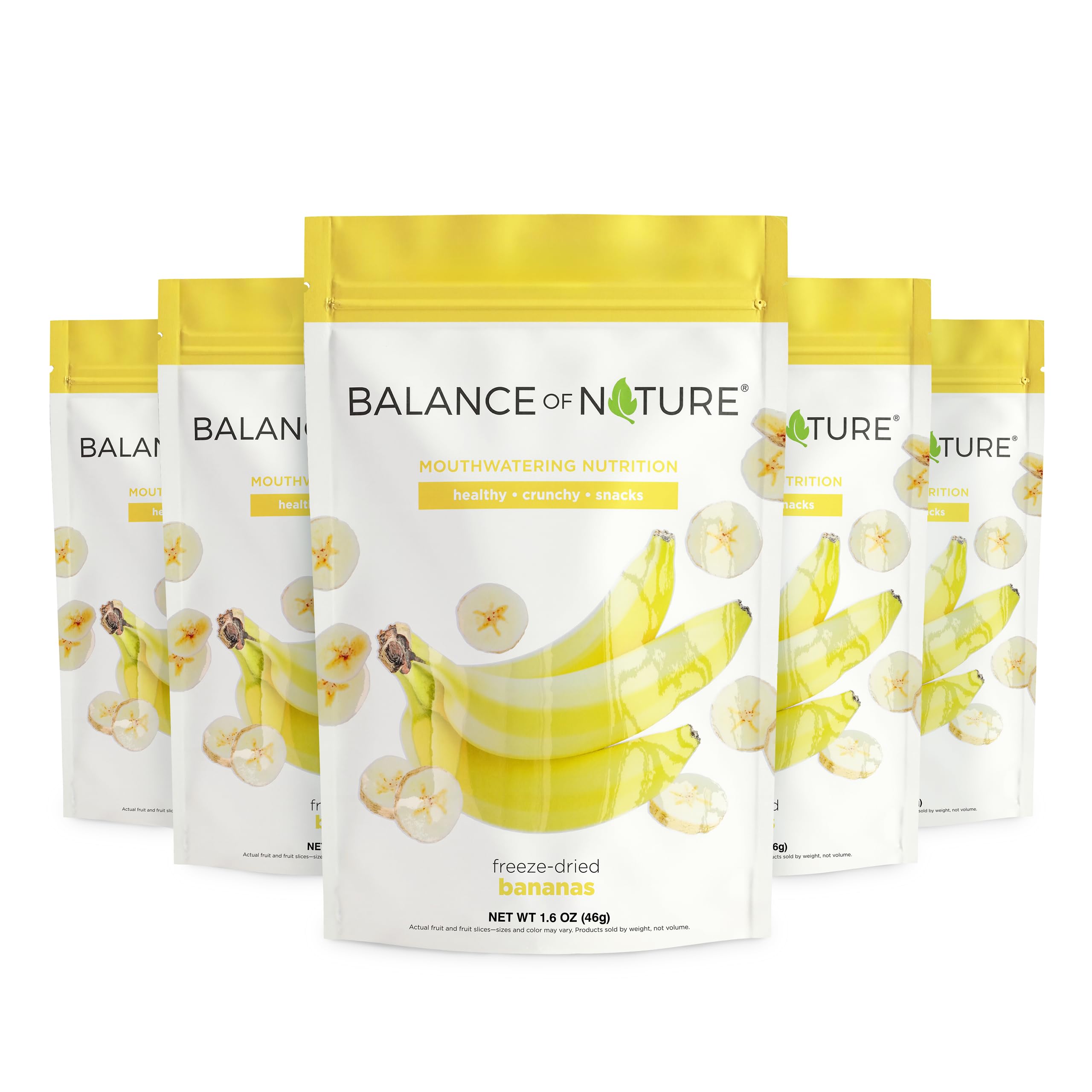 Balance of Nature Freeze-Dried Bananas (5 Pack) – 100% Real Fruit, Crunchy Banana Slices, Healthy Snack, Mouthwatering Nutrition, Gluten-Free, Vegan, No Sugar Added, Five 1.6 oz Bags Balance of Nature uk supplements