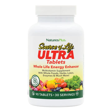 NaturesPlus Ultra Source of Life Multivitamin - 90 Tablets - Supports Immune Health, Energy & Overall Well-Being - with Lutein & Vitamin D3 Aus Healthcare uk supplements