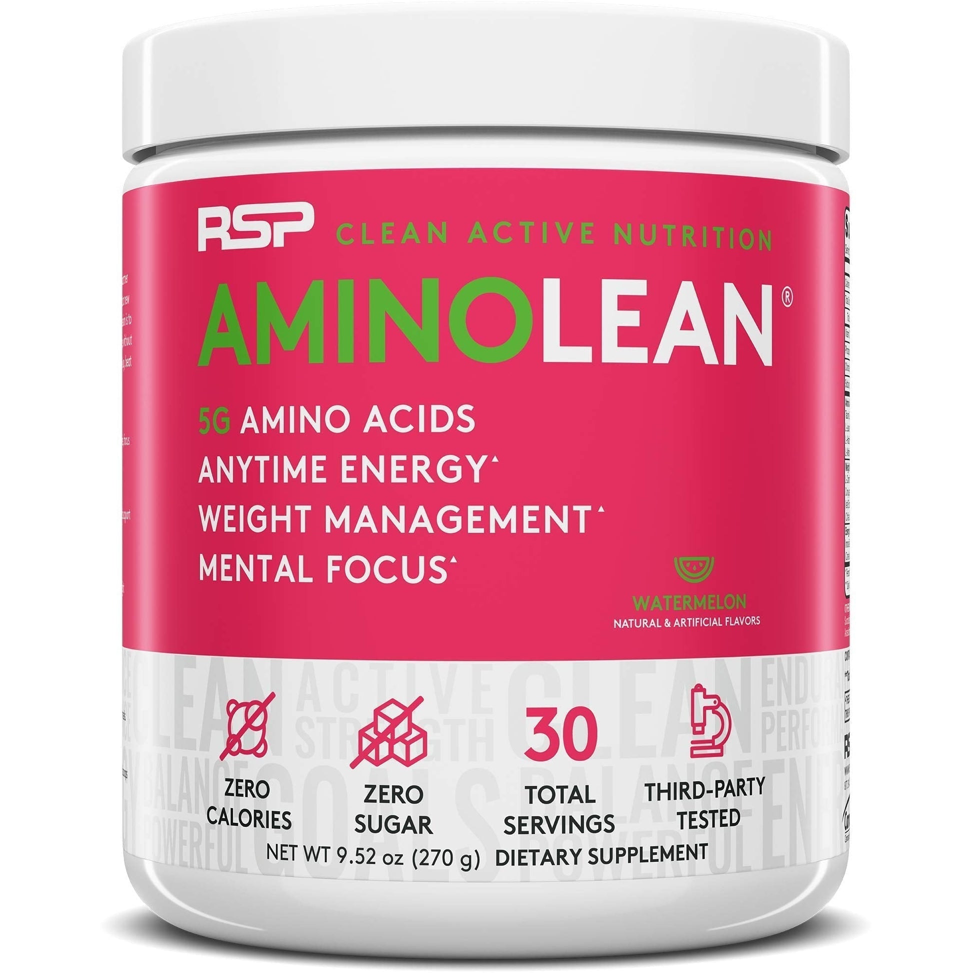 RSP NUTRITION AminoLean Pre Workout Energy (Watermelon 30 Servings) with AminoLean RSP NUTRITION uk supplements