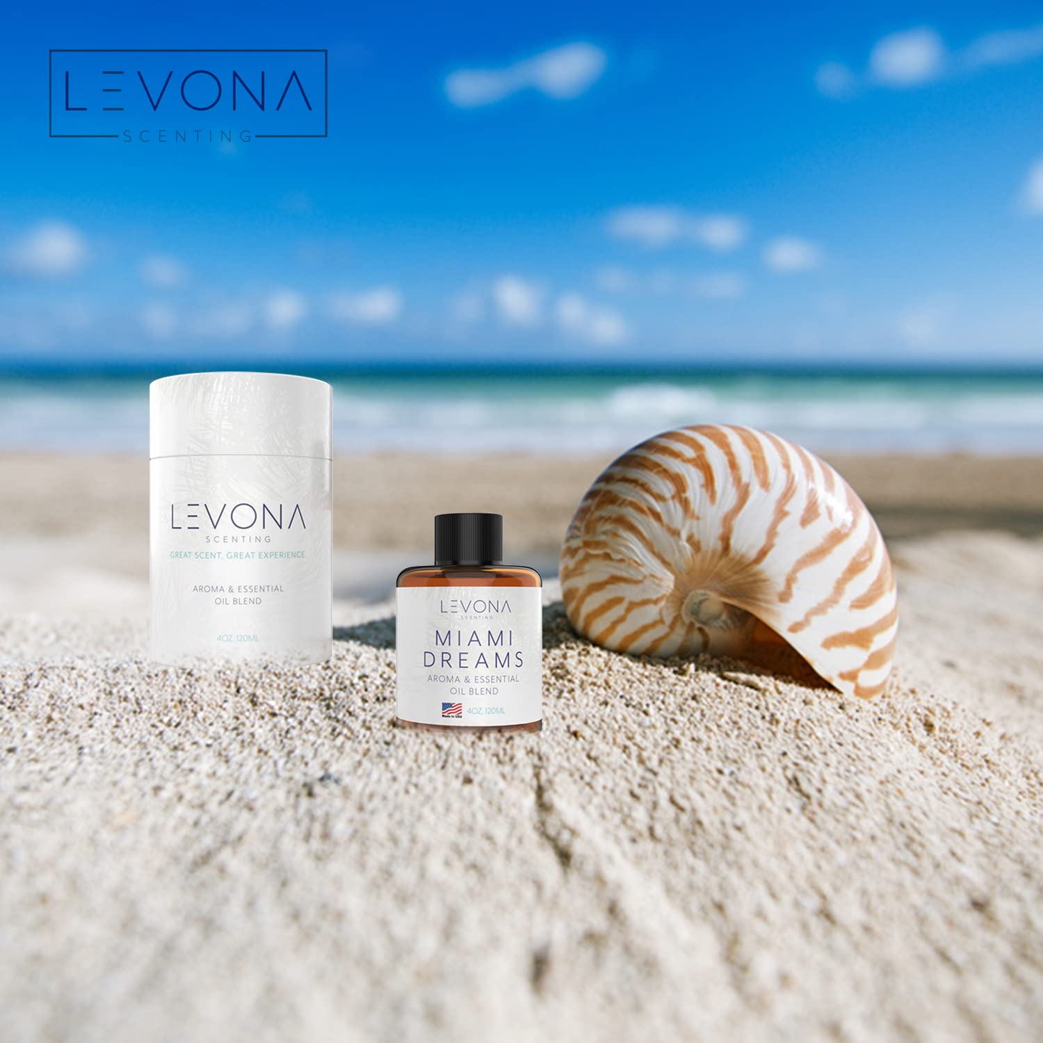Levona Scent Essential Oils for Diffusers for Home: Miami Dreams Hotel & Home Luxury Scents Fragrance Oil LEVONA SCENT uk supplements