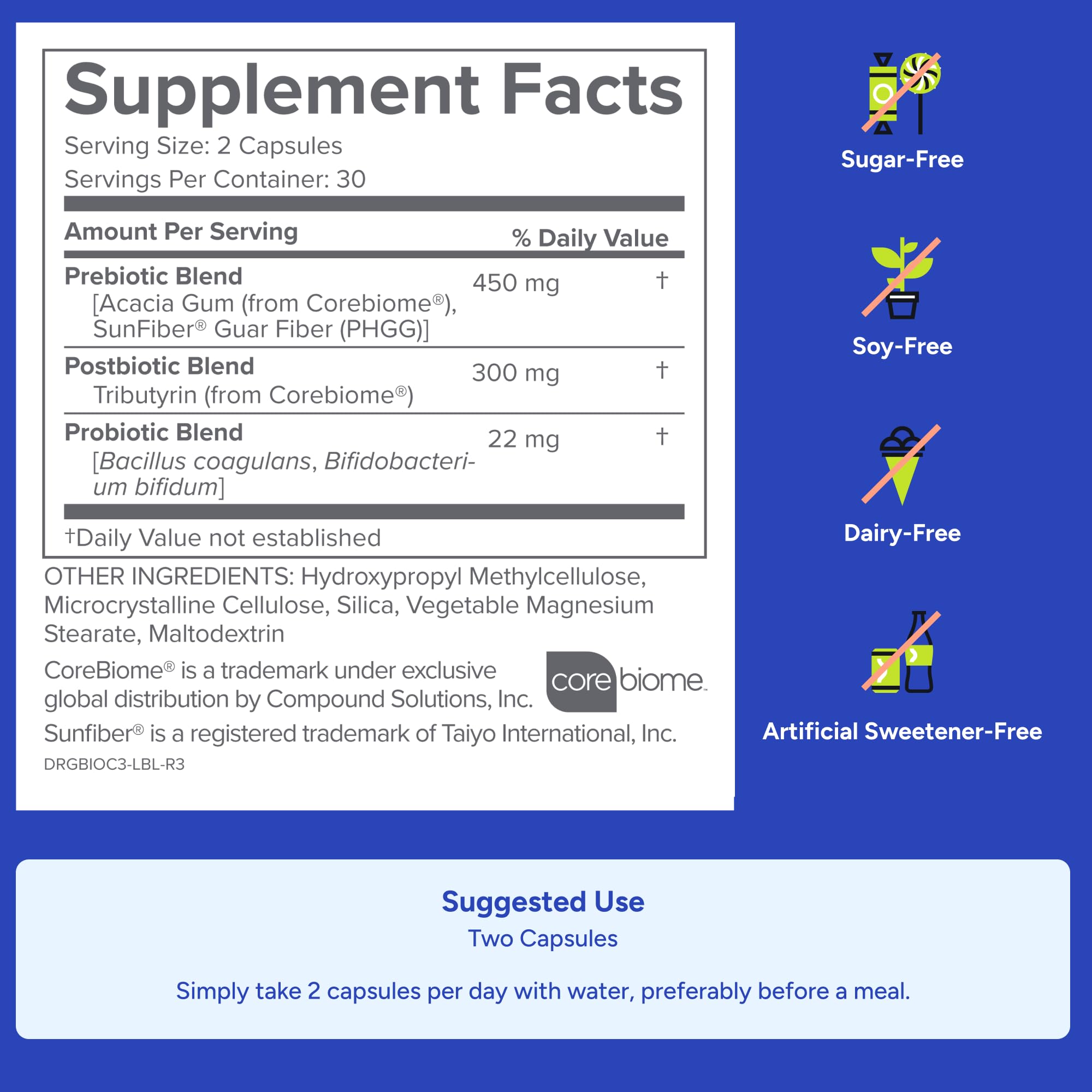 Gundry MD® Bio Complete 3, 3-in-1 Probiotics for Gut Health, Probiotic Supplements for Digestion, Supplement Supporting Bloating, Gas, Food Cravings, Energy Levels, Skin, and Focus, 30 Day Supply Gundry MD uk supplements