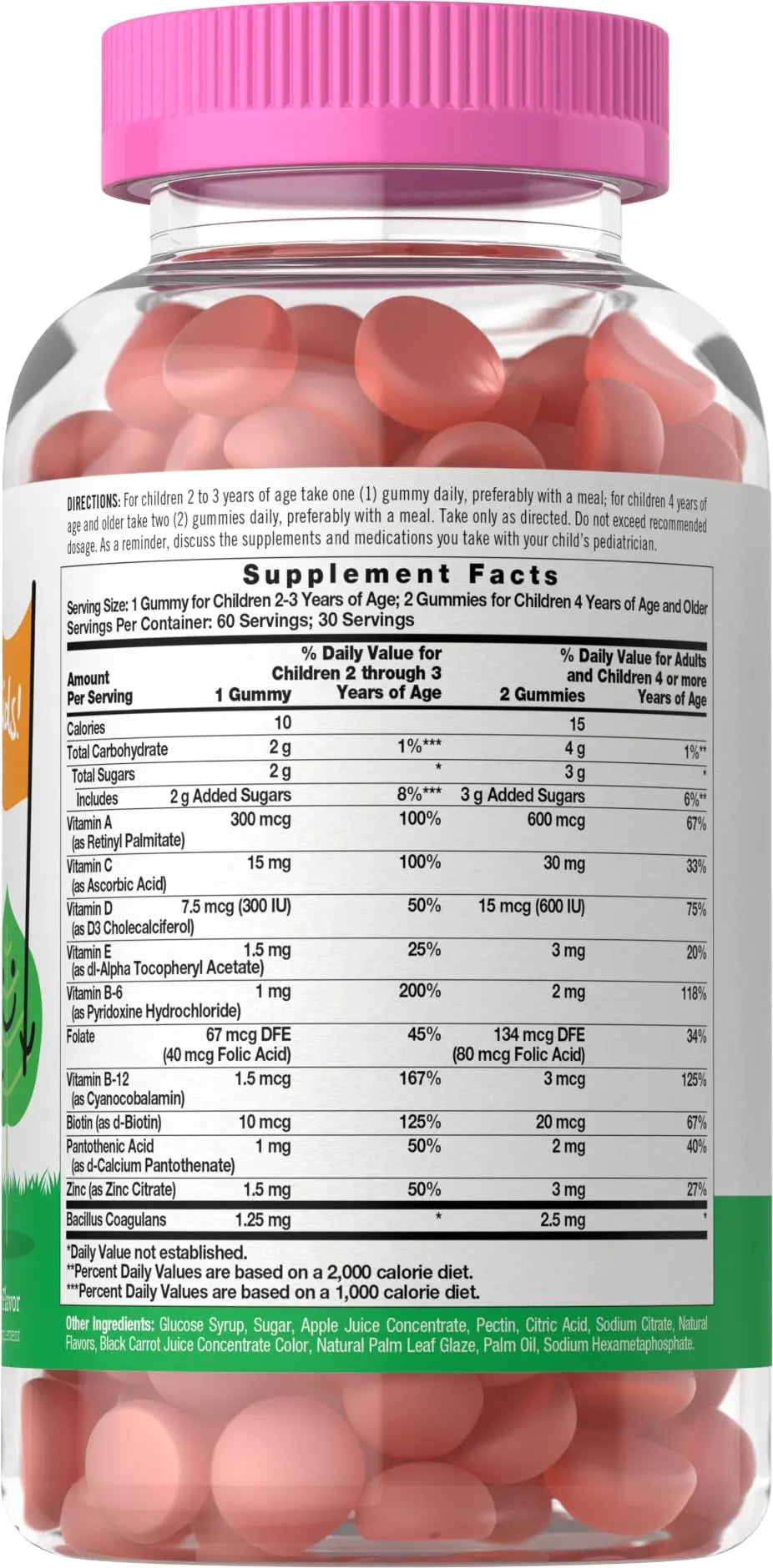 Carlyle Kids Multivitamin Gummies with Probiotics | 60 Chewables | Berry Flavor | Vegetarian, Non-GMO, Gluten Free Children's Supplement | by Lil' Sprouts | Carlyle uk supplements