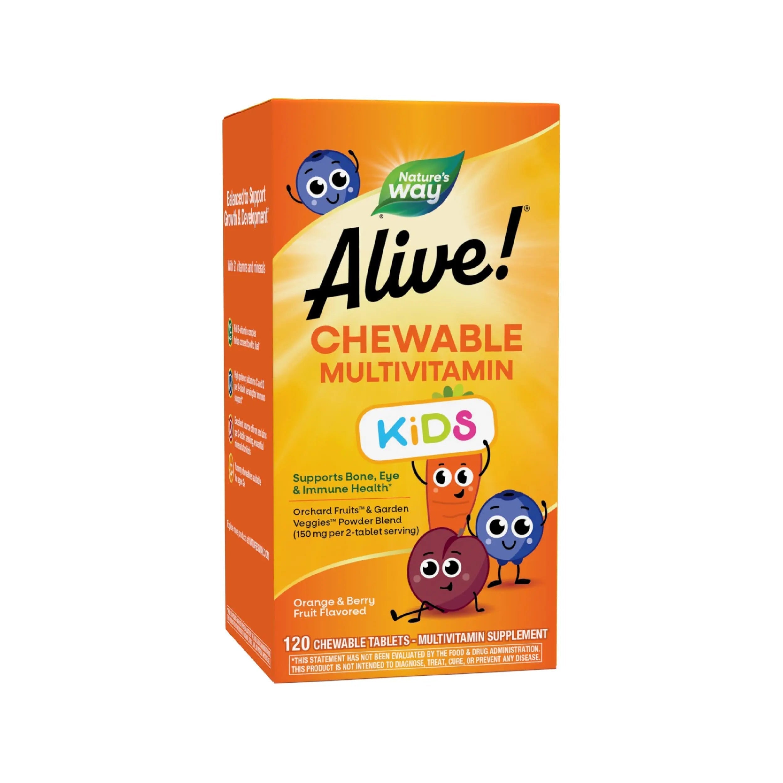 Alive! Children's Multi-Vitamin Chewable - 120 Chewable Tablets by Nature's Way Nature's Way uk supplements