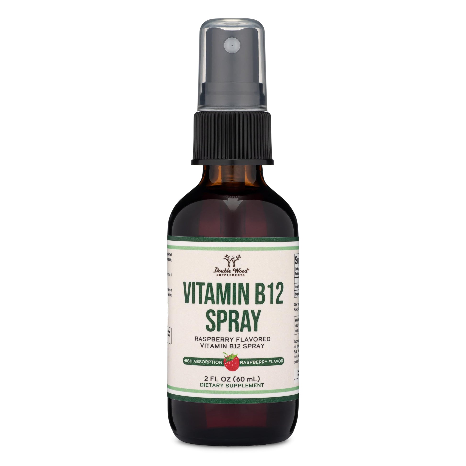 Vitamin B12 Sublingual Spray (2 Spray Dose of Vitamin 12 1000mcg, 3 Spray Serving Size Double Wood Supplements uk supplements