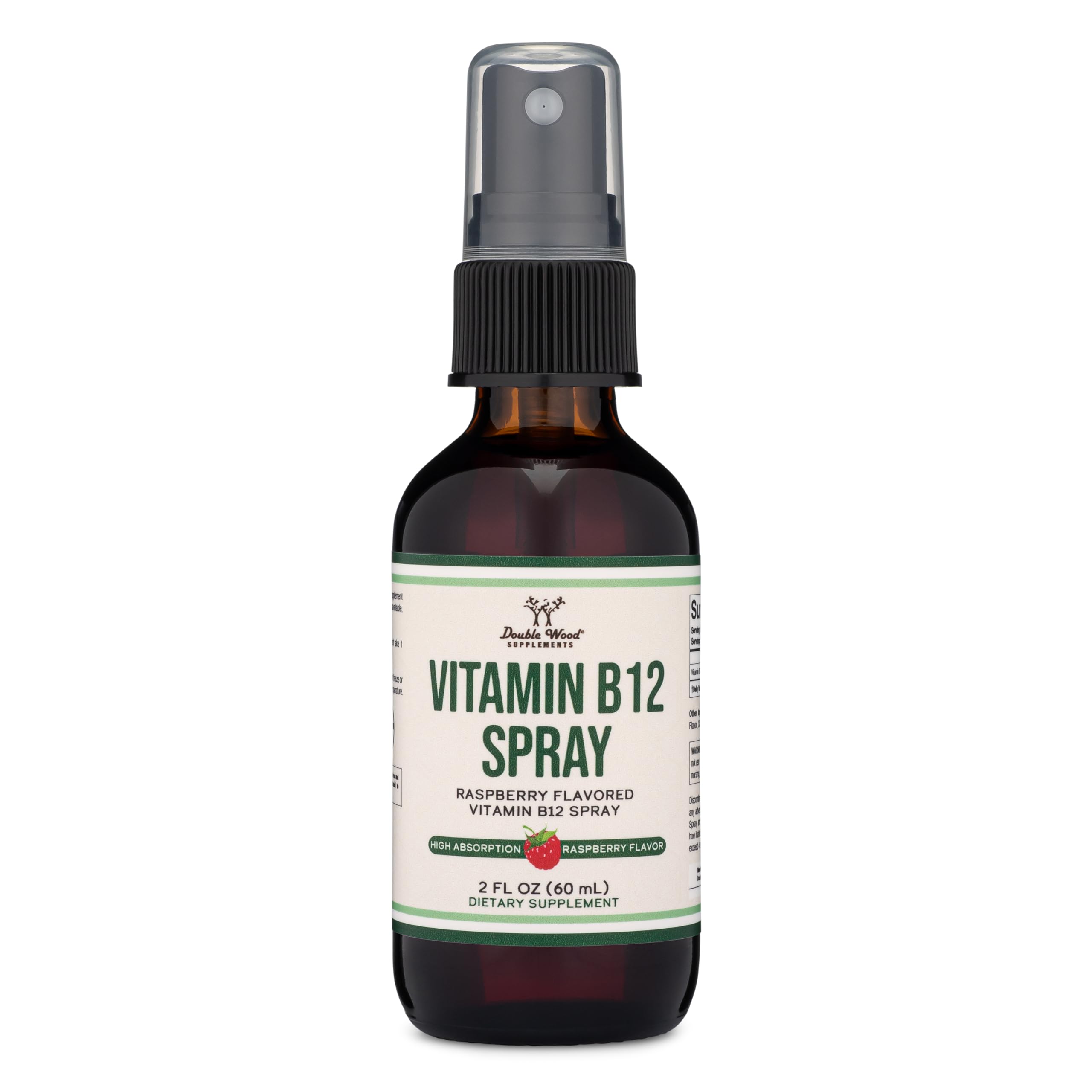 Vitamin B12 Sublingual Spray (2 Spray Dose of Vitamin 12 1000mcg, 3 Spray Serving Size Double Wood Supplements uk supplements