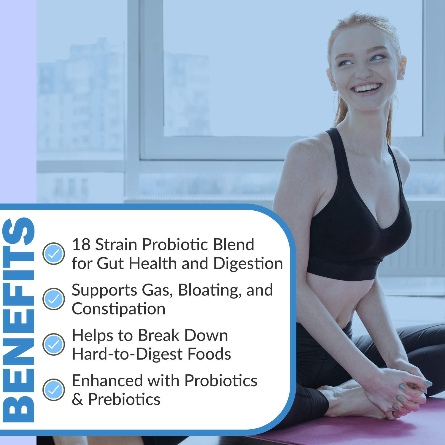 Instant Digest Complete 2-in-1 Probiotic Digestive Enzymes, 60 Capsules Instant Brands uk supplements