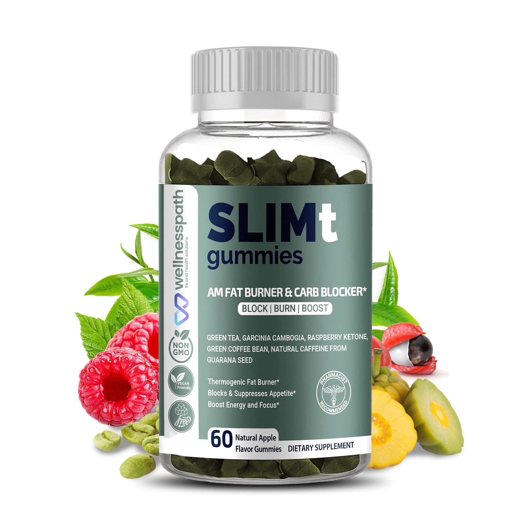 SLIMt Weight Loss & Appetite Control Gummies, Thermogenic Metabolism Booster WELLNESSPATH RX & HEALTH SOLUTIONS uk supplements