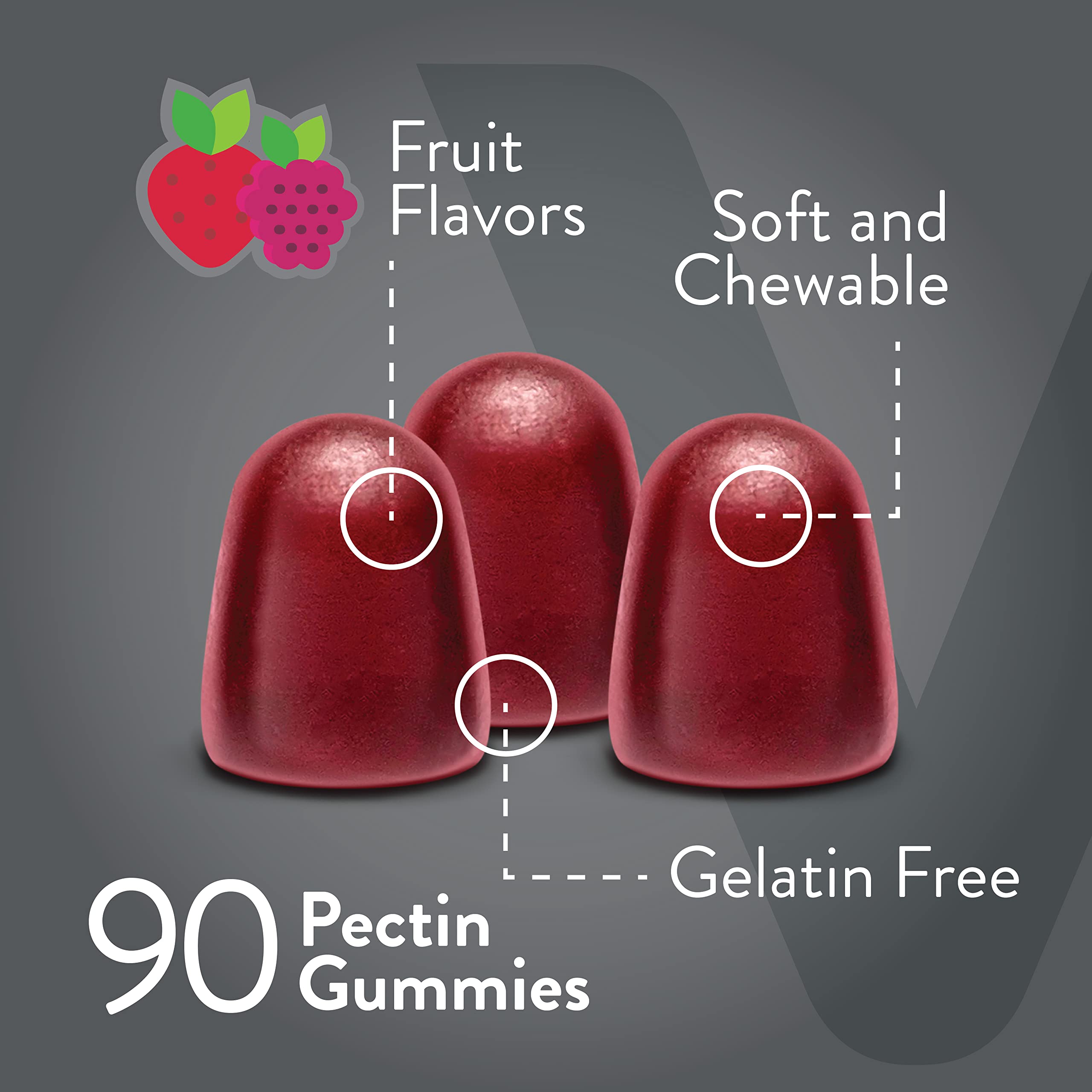 Prebiotic Fiber Gummies 7G Extra Strength [Zero Sugar Added] Digestive Heath Regularity Viteey uk supplements