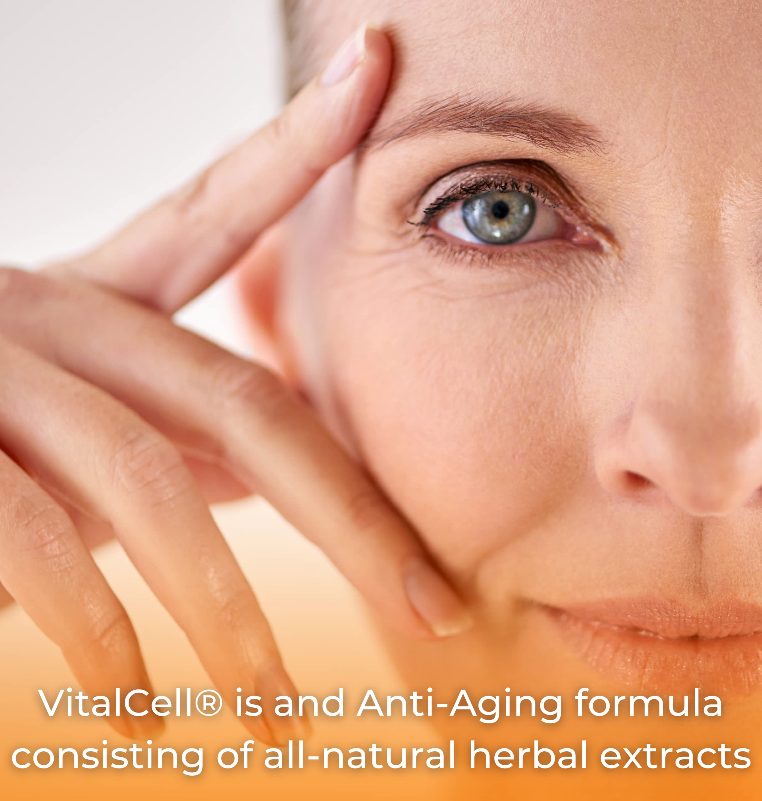 Vital Cell Natural Anti-Aging Supplement for Men and Women, Supporting Circulation and Healthy Organ Function (180 Vegetarian Capsules) Tango uk supplements