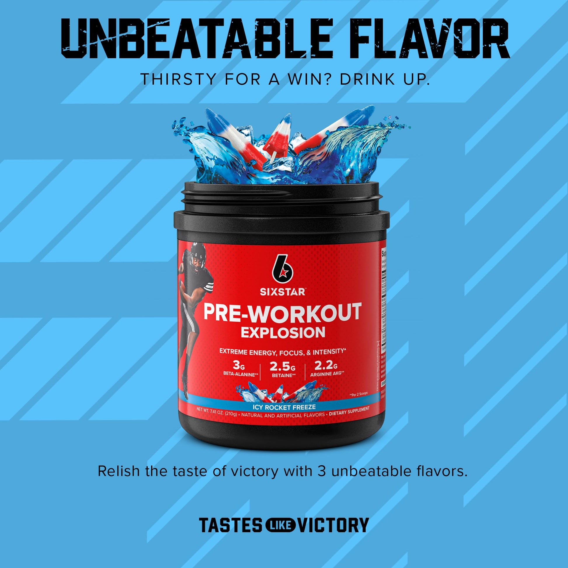 Six Star Pre Workout PreWorkout Explosion | Pre Workout Powder for Men & Women Six Star uk supplements