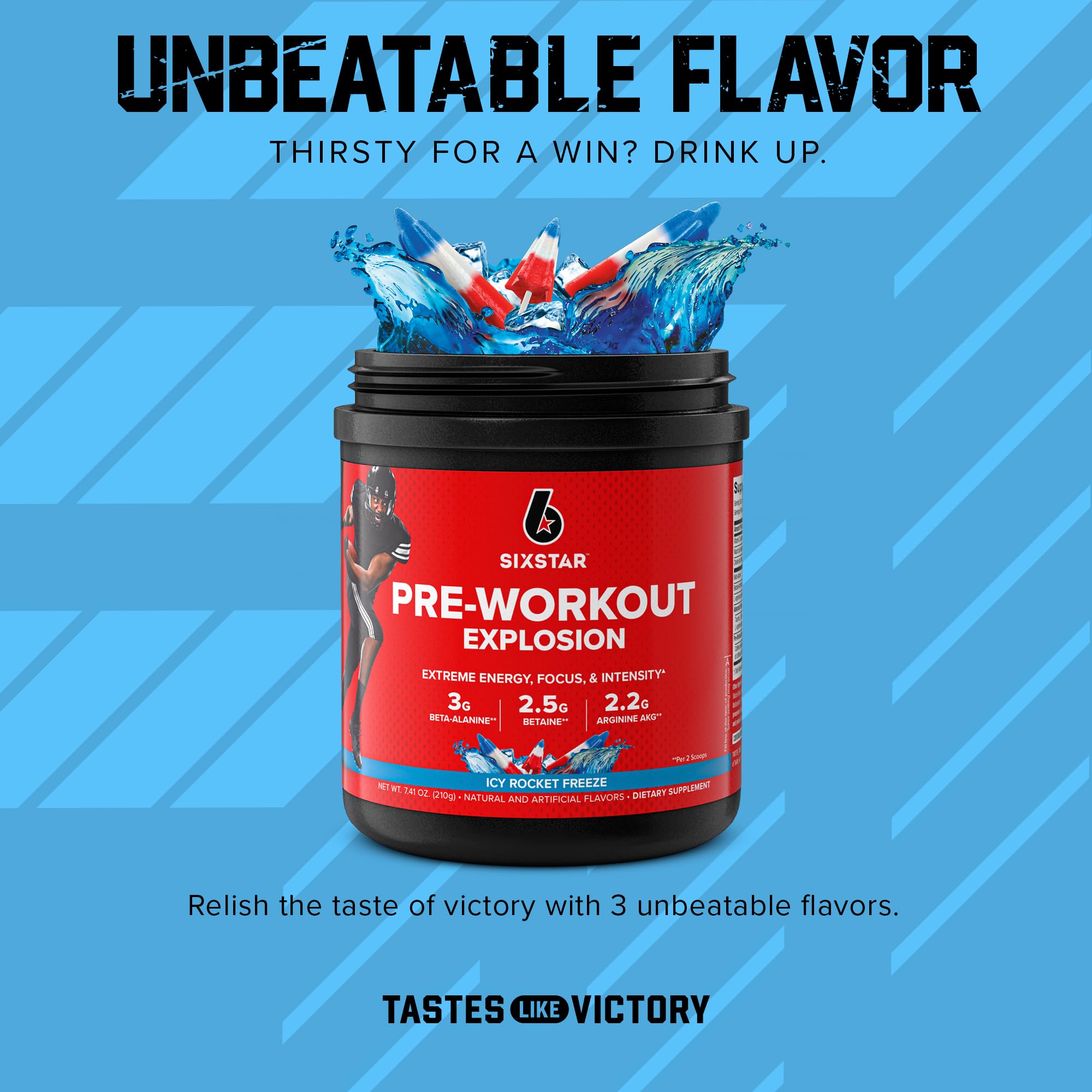 Six Star Pre Workout PreWorkout Explosion | Pre Workout Powder for Men & Women Six Star uk supplements