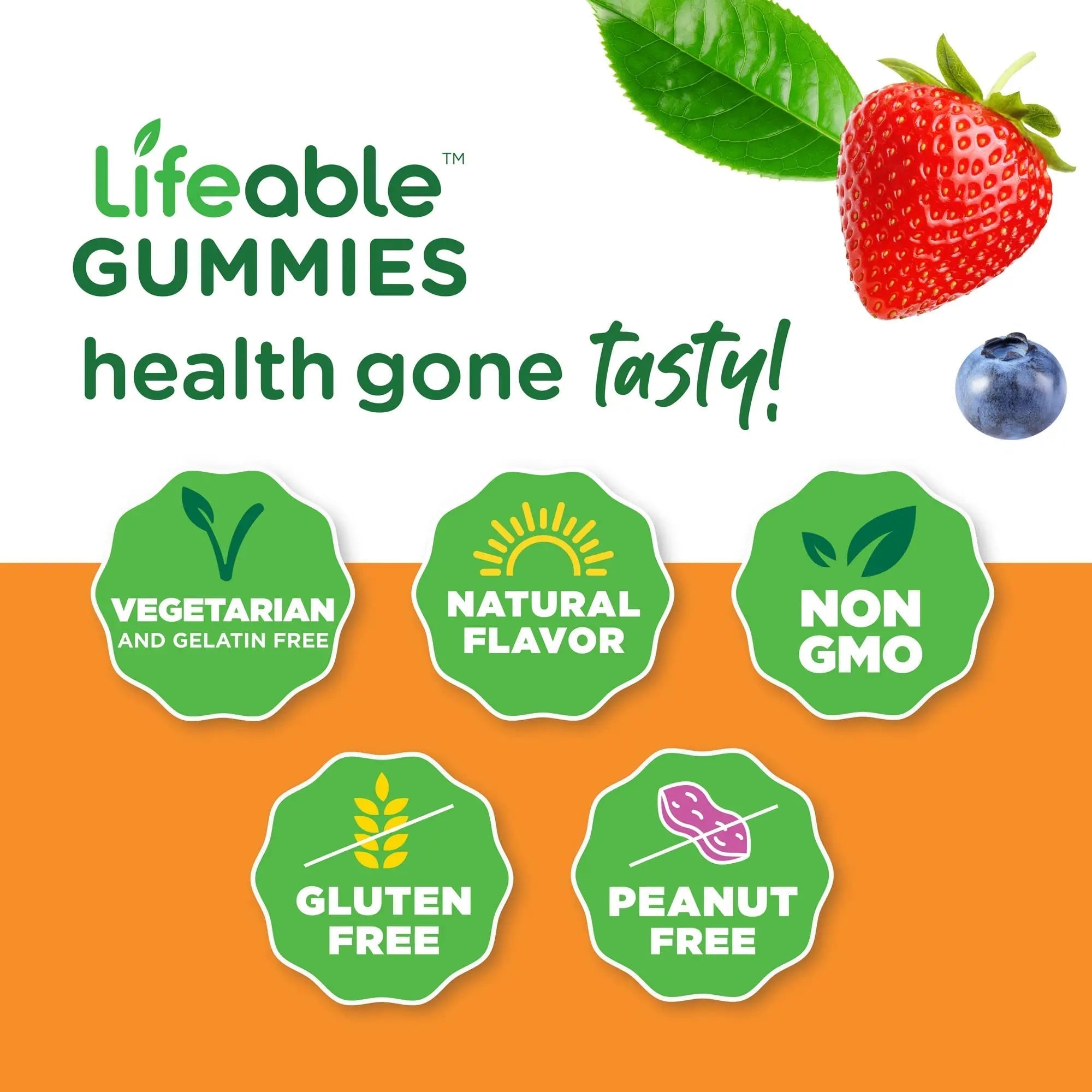 Lifeable Turmeric Curcumin Kids + Multivitamin Kids, Gummies Bundle - Great Tasting, Vitamin Supplement Lifeable uk supplements