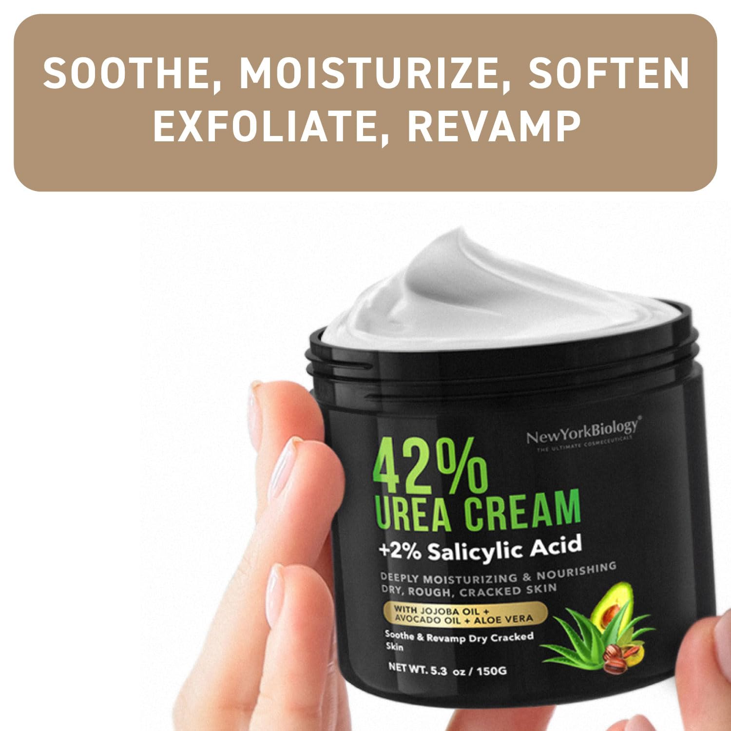 New York Biology 42% Urea Cream with 2% Salicylic Acid - Moisturizing Urea Foot Cream NEW YORK BIOLOGY THE ULTIMATE COSMECEUTICALS uk supplements