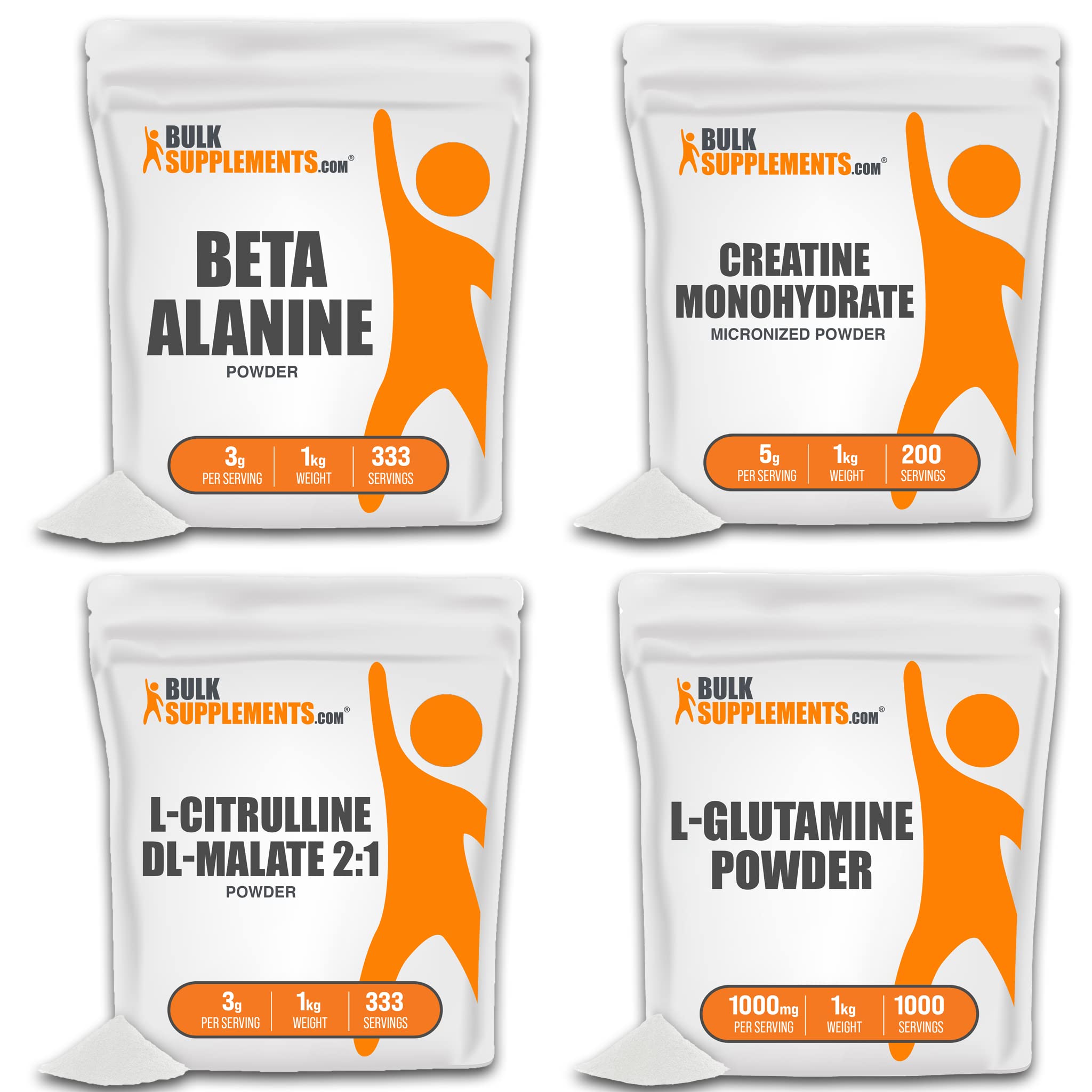 BULKSUPPLEMENTS.COM Beta Alanine Powder 1KG, with Creatine Monohydrate Powder BULKSUPPLEMENTS.COM uk supplements