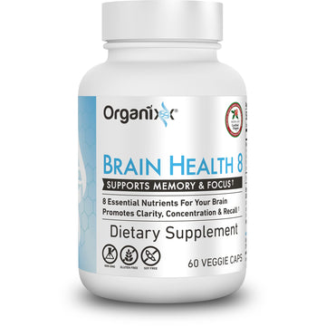 Organixx Ageless Brain Powerful Brain Health Supplement to Support Brain Function, Clarity, Focus, Re-Energize Brain Cells, Helps Promote a Balanced Mood, Gluten Free, Non GMO, 60 Vegetarian Capsules Organixx uk supplements