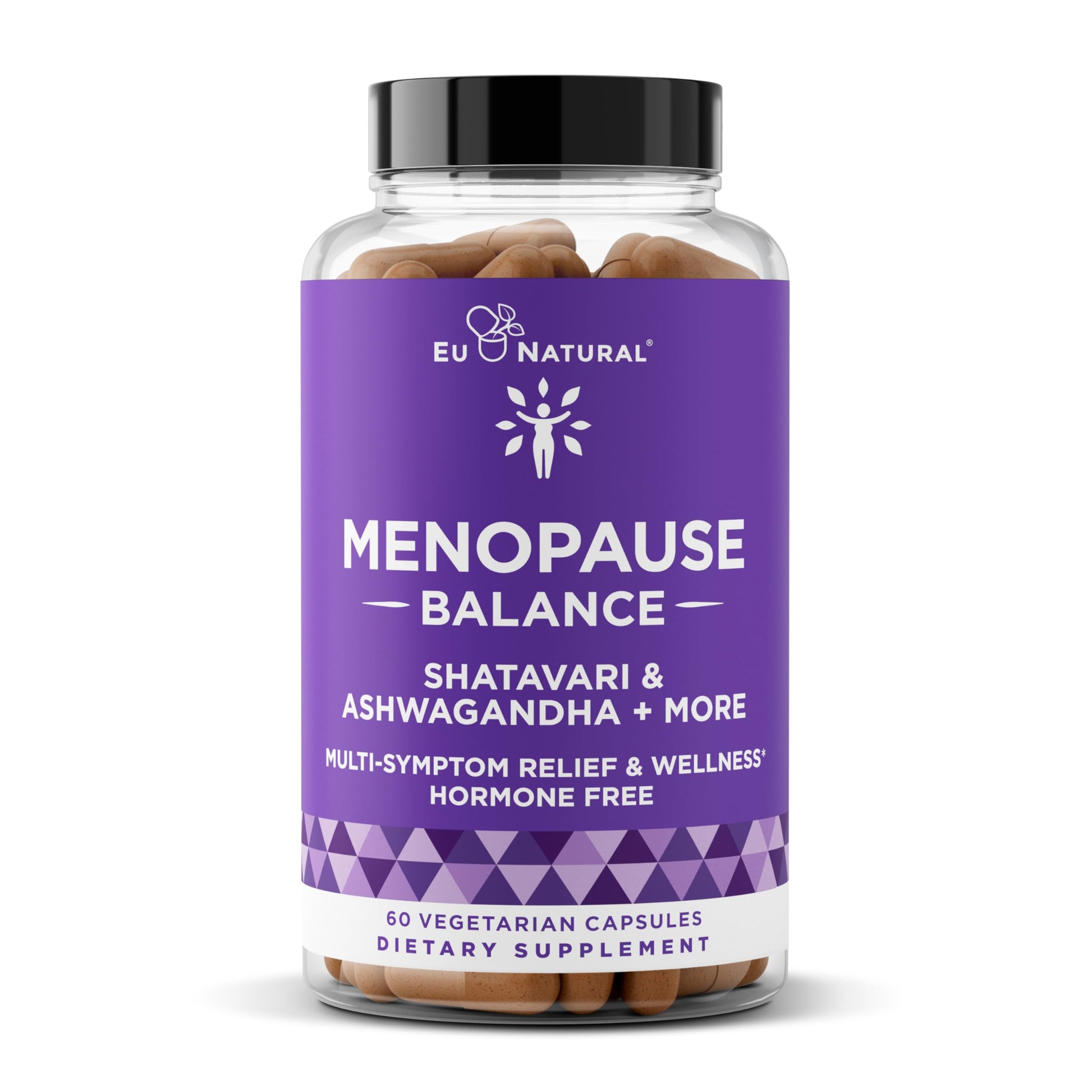 Premium Menopause Supplement for Women – Menopause Balance with Shatavari, Ashwagandha, L-Theanine & Holy Basil – Holistic Multi-Symptom Menopause Support & Hot Flash Relief – 60 Vegetarian Capsules Eu Natural uk supplements