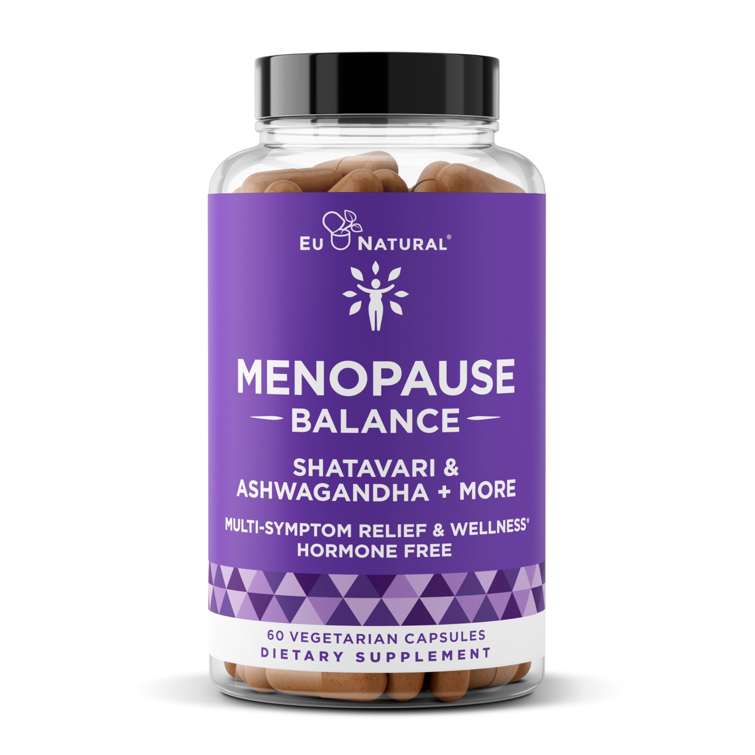 Premium Menopause Supplement for Women – Menopause Balance with Shatavari, Ashwagandha, L-Theanine & Holy Basil – Holistic Multi-Symptom Menopause Support & Hot Flash Relief – 60 Vegetarian Capsules Eu Natural uk supplements