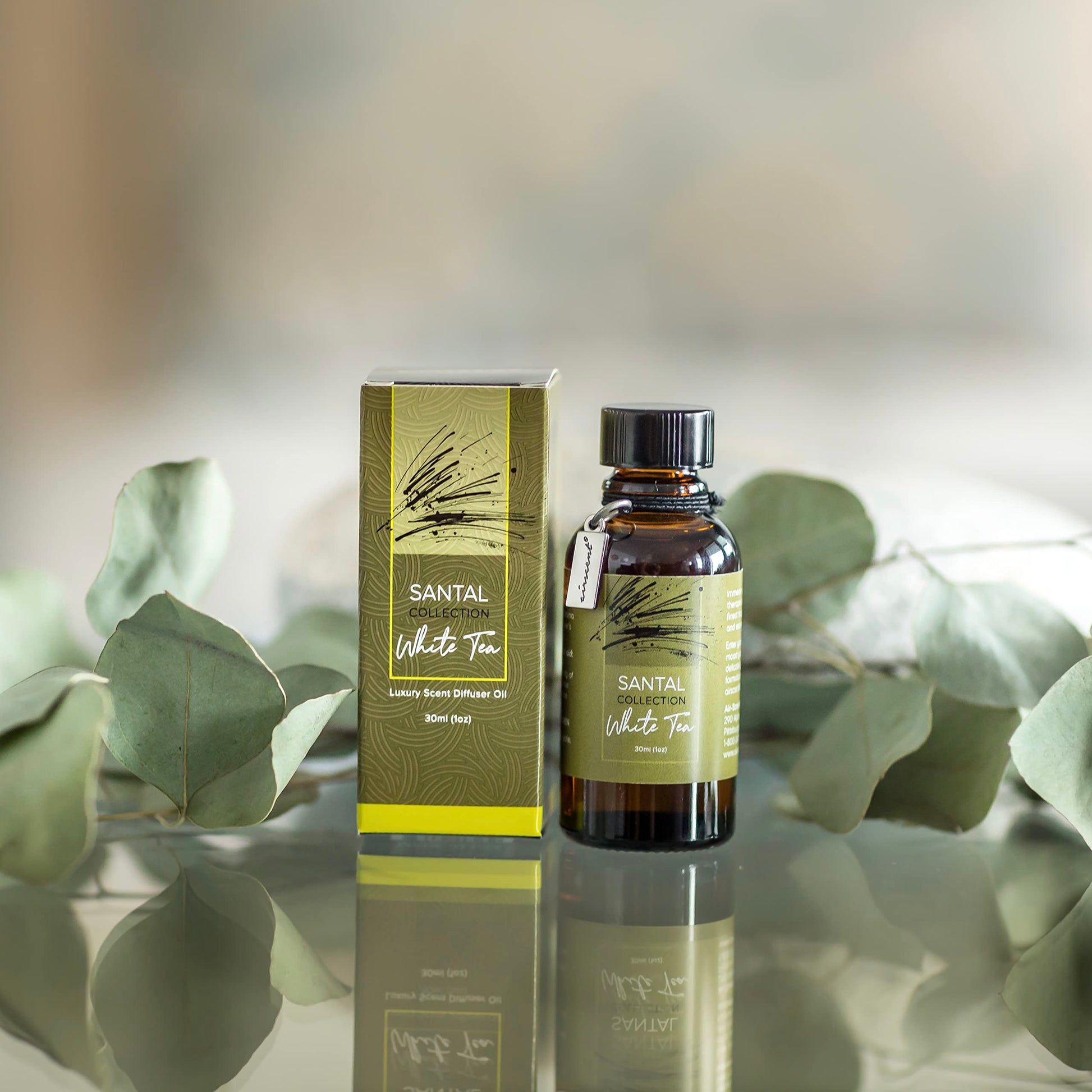 Santal White Tea Diffuser Oil - Air-Scent Aroma and Essential Oil Blend for Aromatherapy Diffusers - 30 Milliliter Air-Scent uk supplements