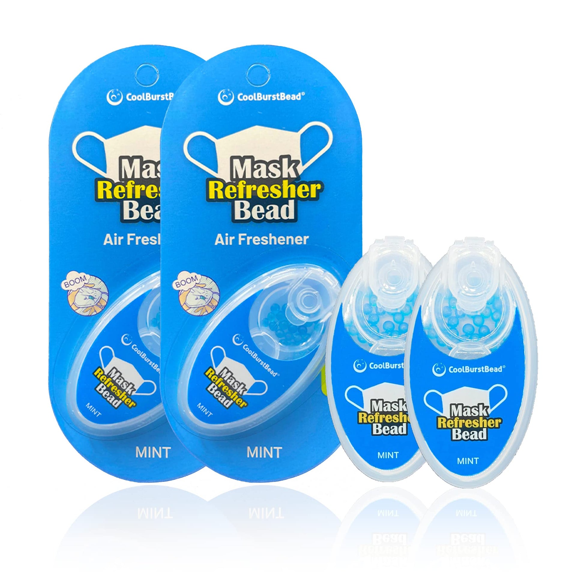 CoolBurstBead Face Mask Refresher, Long-Lasting & Strong Refreshing Fragrance, 4-Pack CoolBurstBead uk supplements